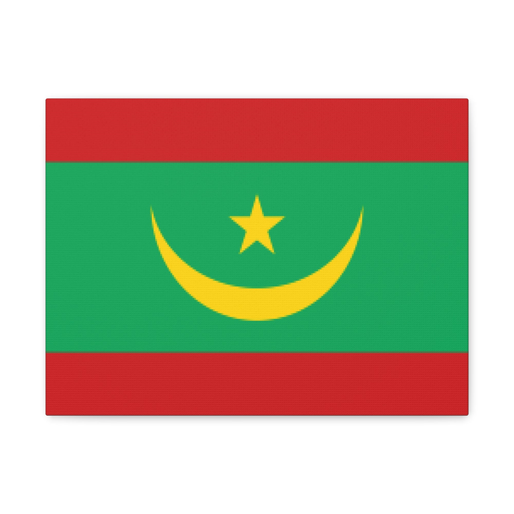 Mauritania Country Flag Canvas Vibrant Wall Art Unframed Home Decor-Express Your Love Gifts