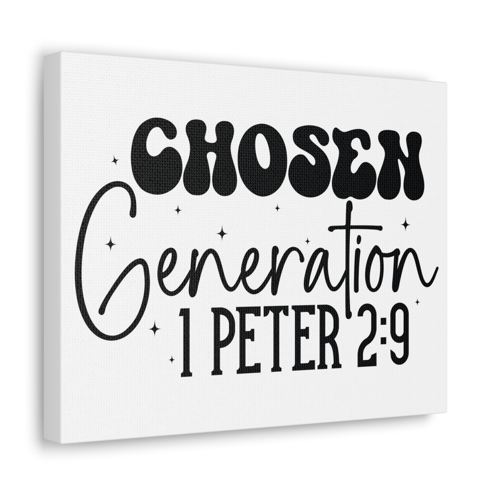 Scripture Walls 1 Peter 2:9 A Chosen Generation Bible Verse Canvas Christian Wall Art Ready to Hang Unframed-Express Your Love Gifts