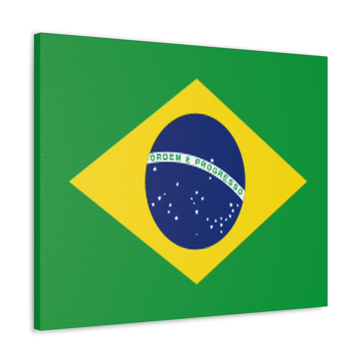 Brazil Country Flag Canvas Vibrant Wall Art Unframed Home Decor-Express Your Love Gifts