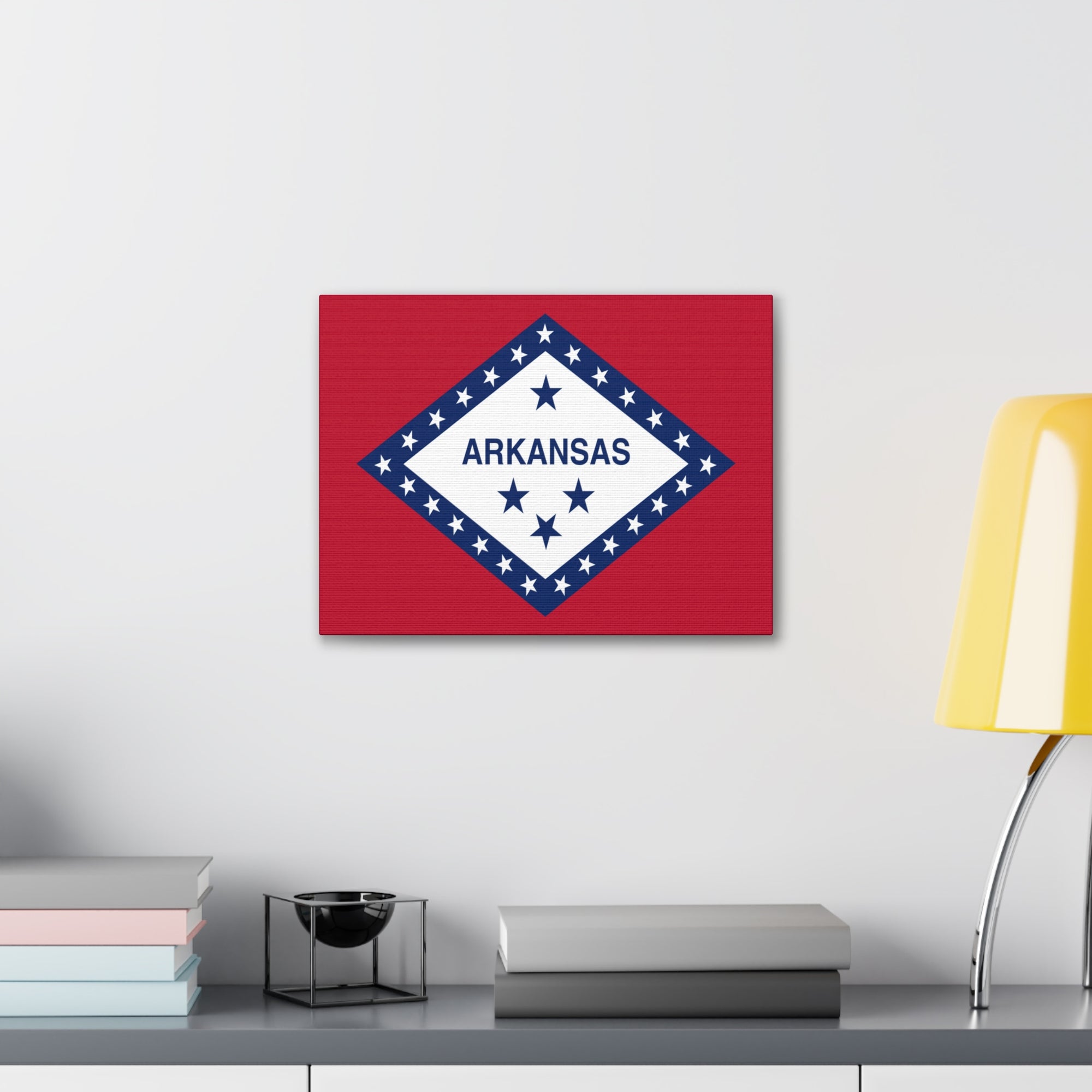 Arkansas State Flag Canvas Vibrant Wall Art Unframed Home Decor-Express Your Love Gifts