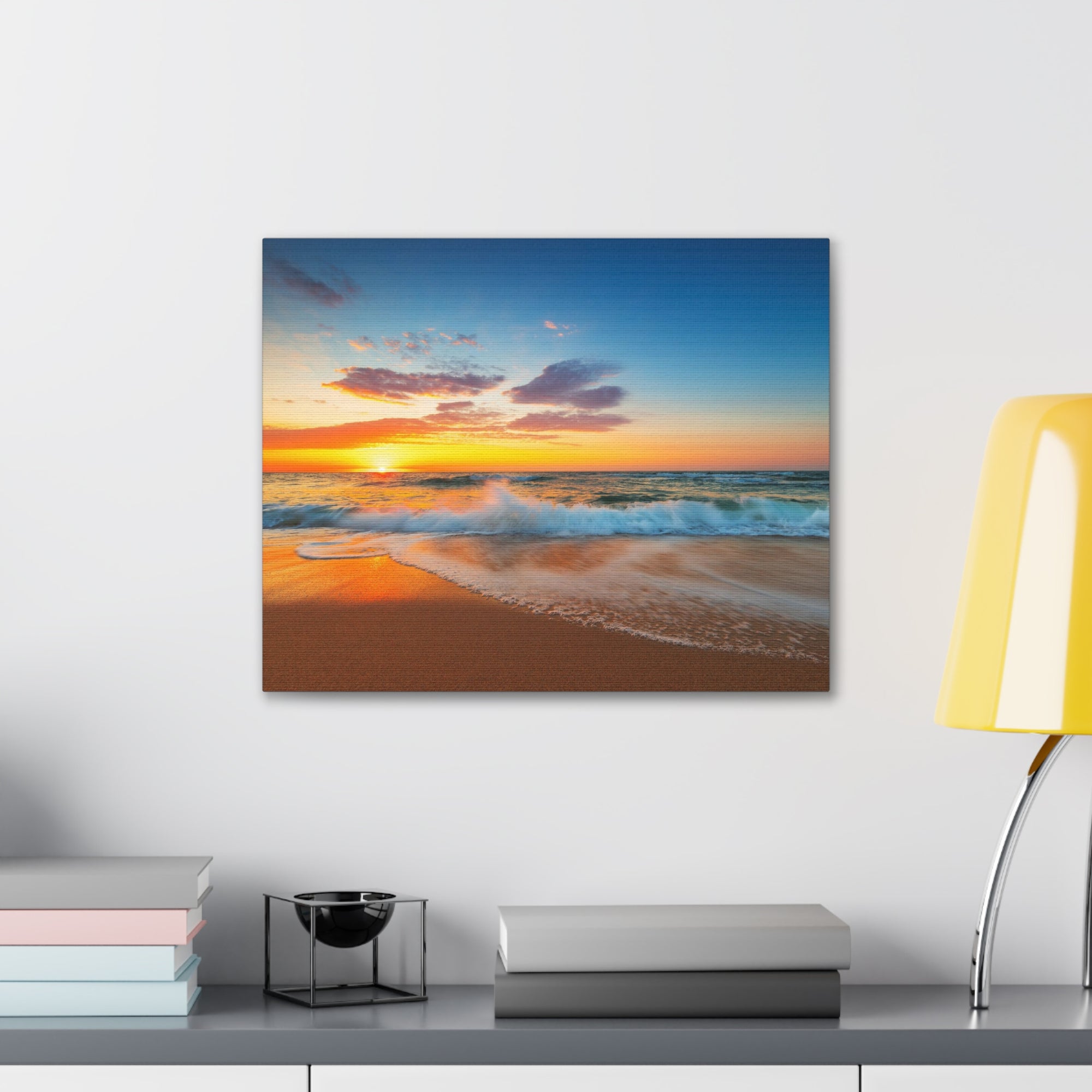 Beautiful Cloudscape Over The Sea Ocean Canvas Wall Art for Home Decor Ready-to-Hang-Express Your Love Gifts