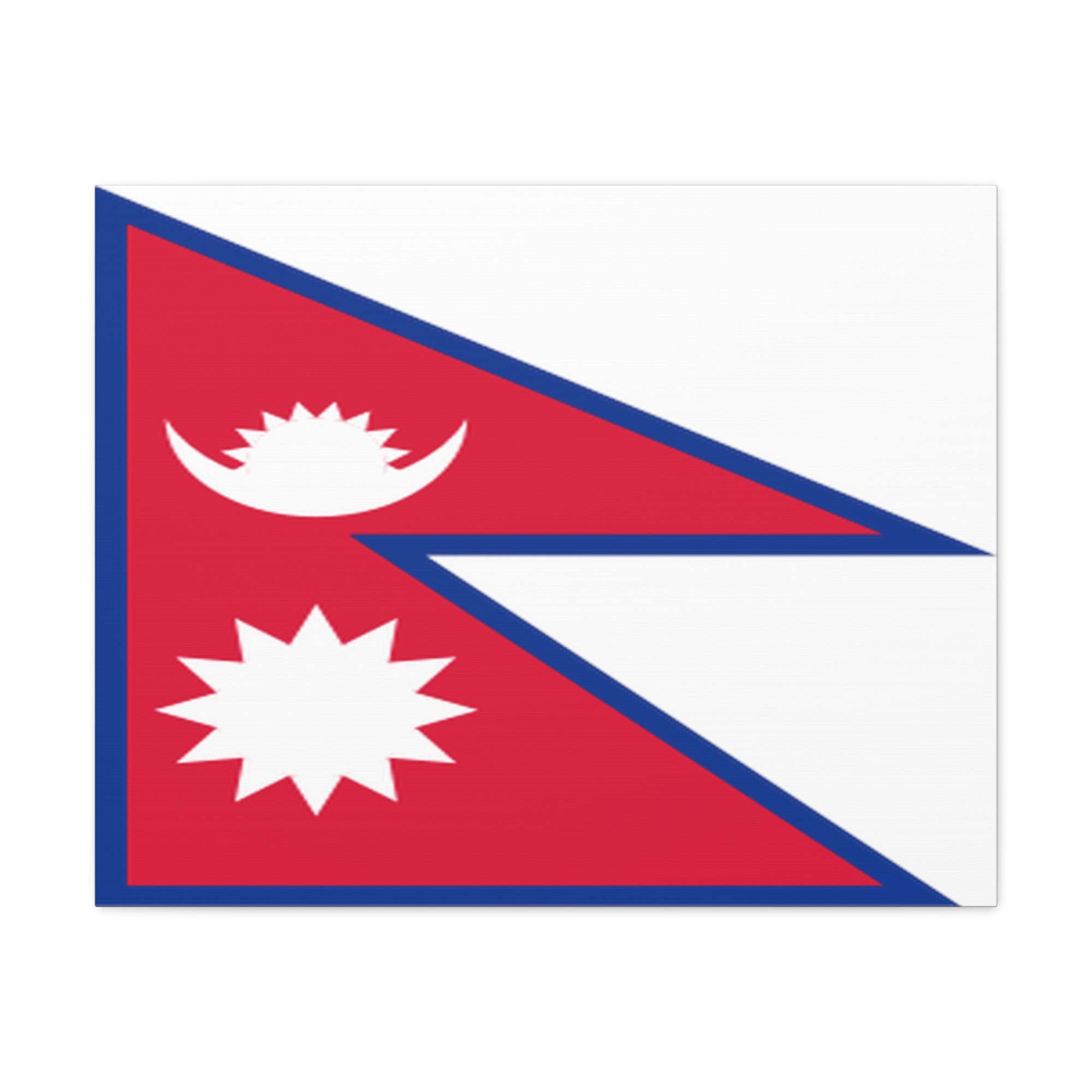 Nepal Country Flag Canvas Vibrant Wall Art Unframed Home Decor-Express Your Love Gifts