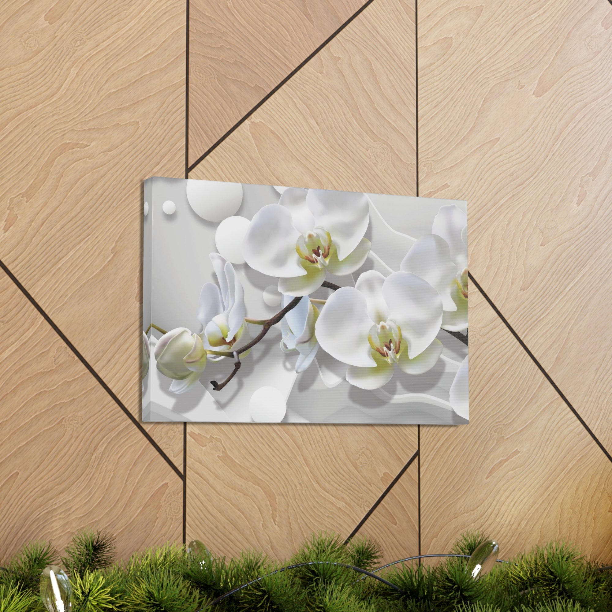 Bouquet of Orchids Flower Canvas Wall Art for Home Decor Ready-to-Hang-Express Your Love Gifts