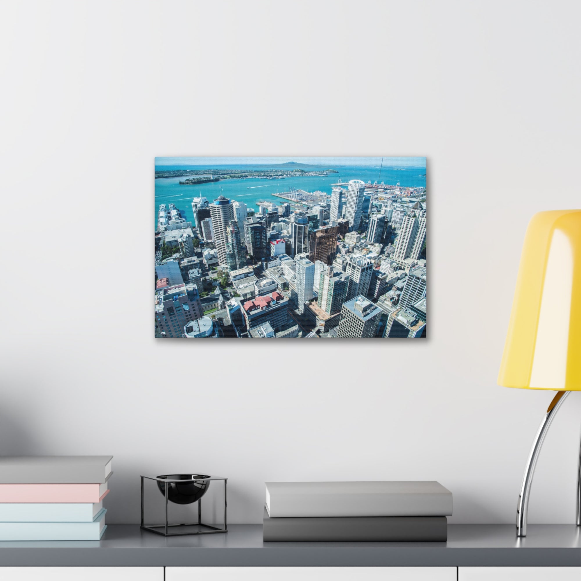 Auckland Daytime Skyline Canvas Artwork High-Quality Breathtaking Stunning Cityscape for Home Decor Ready to Hang-Express Your Love Gifts