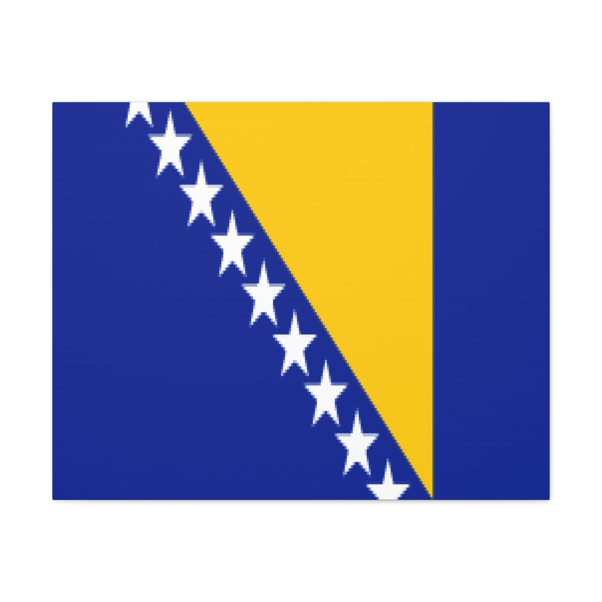 Bosnia and Herzegovina Country Flag Canvas Vibrant Wall Art Unframed Home Decor-Express Your Love Gifts