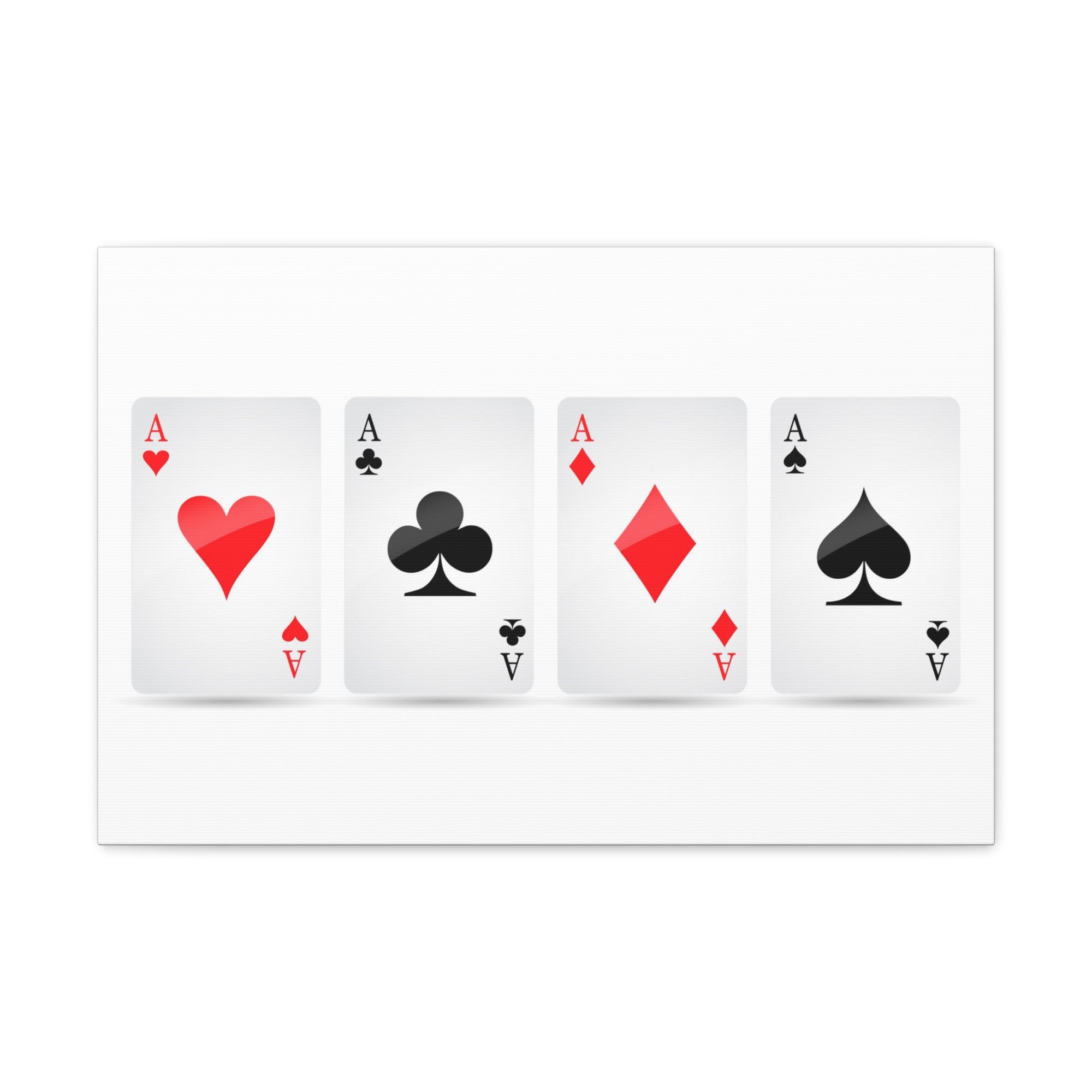 Ace Card Suit Playing Card Canvas Wall Art for Home Decor Ready-to-Hang-Express Your Love Gifts