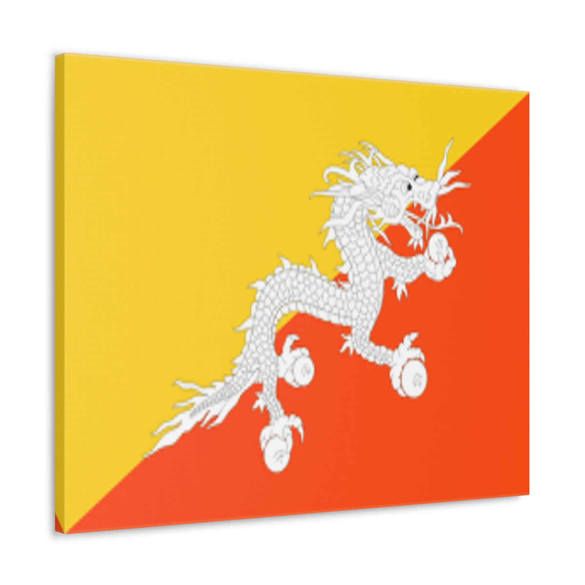 Bhutan Country Flag Canvas Vibrant Wall Art Unframed Home Decor-Express Your Love Gifts