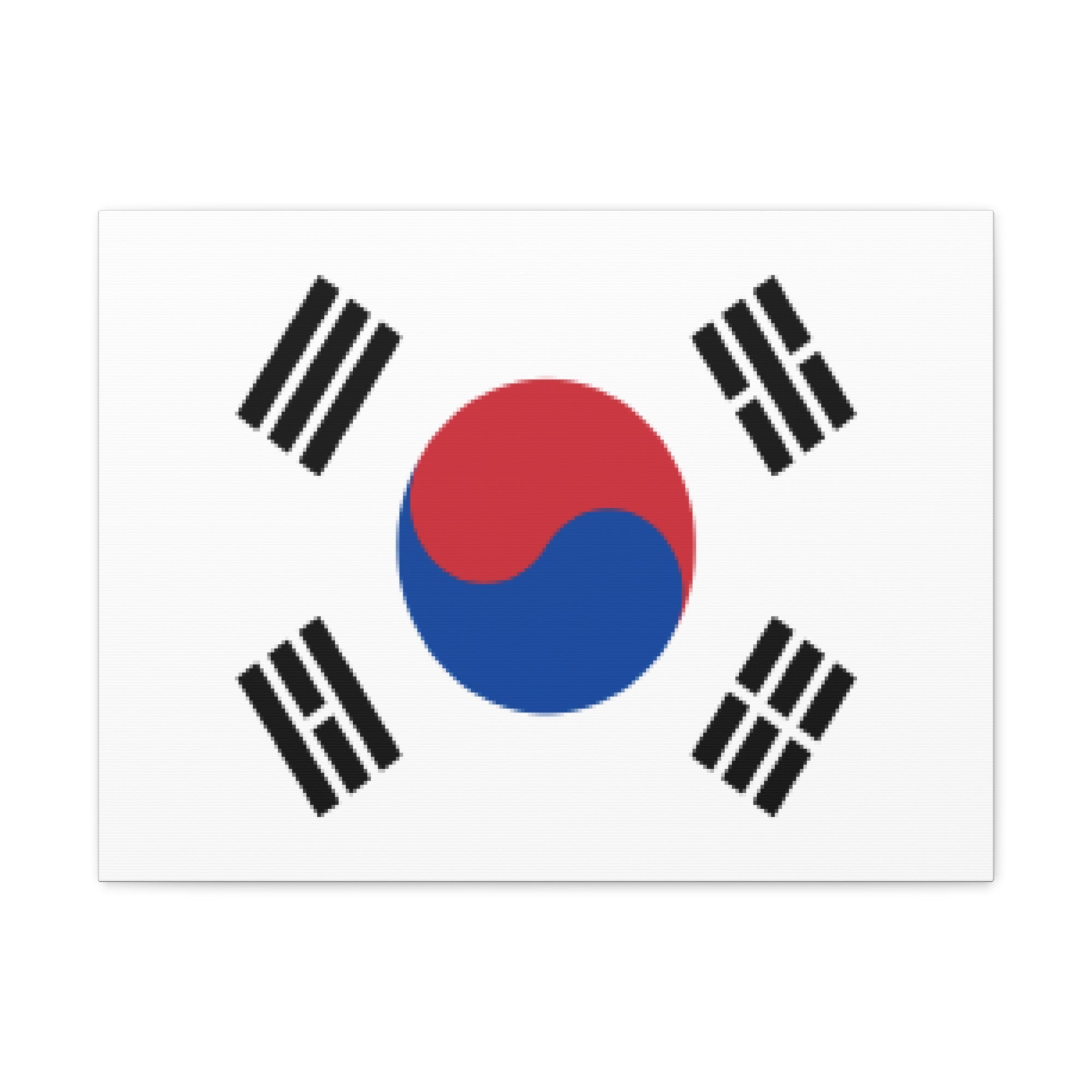 South Korea Country Flag Canvas Vibrant Wall Art Unframed Home Decor-Express Your Love Gifts