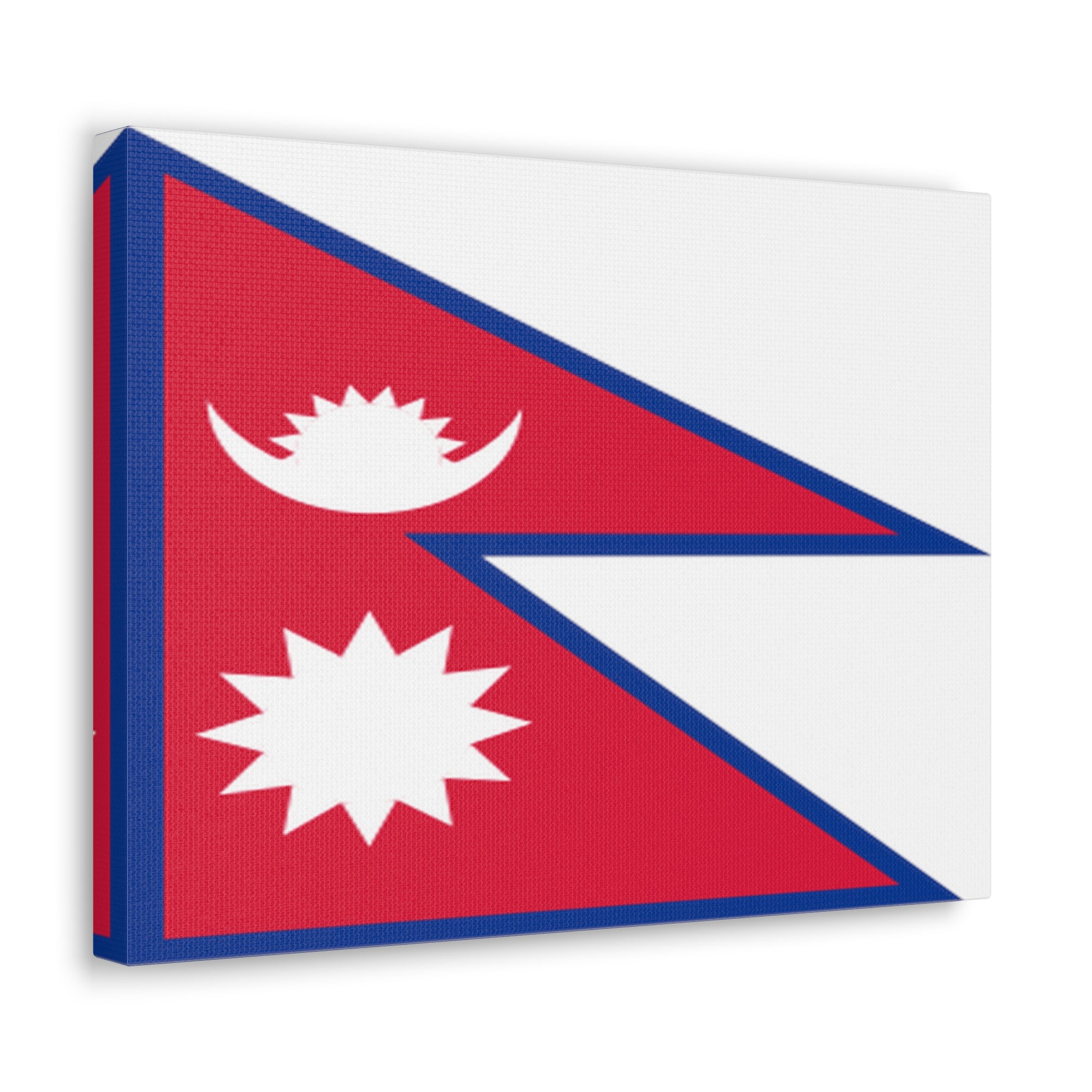 Nepal Country Flag Canvas Vibrant Wall Art Unframed Home Decor-Express Your Love Gifts