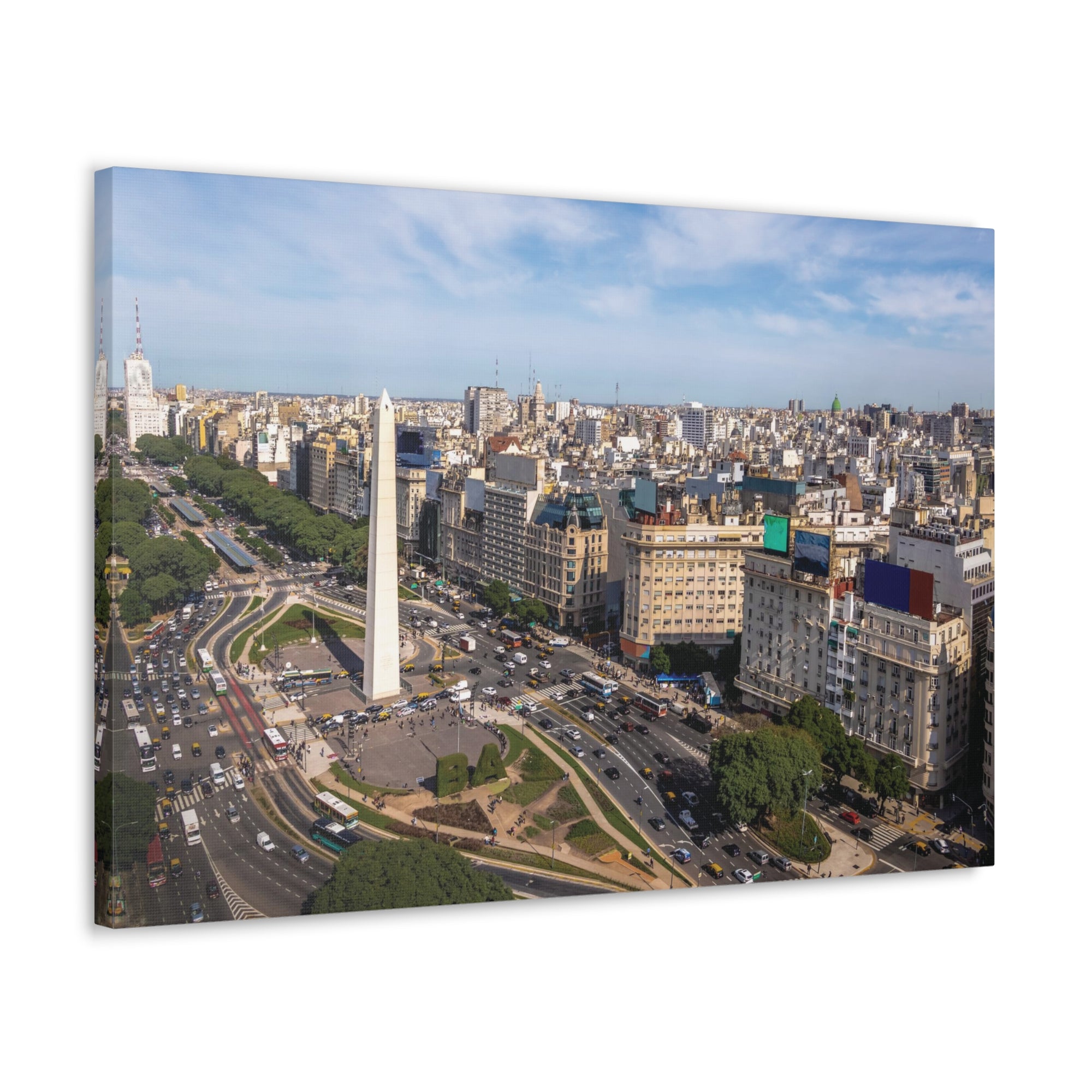 Buenos Aires Daytime Skyline Canvas Artwork High-Quality Breathtaking Stunning Cityscape for Home Decor Ready to Hang-Express Your Love Gifts