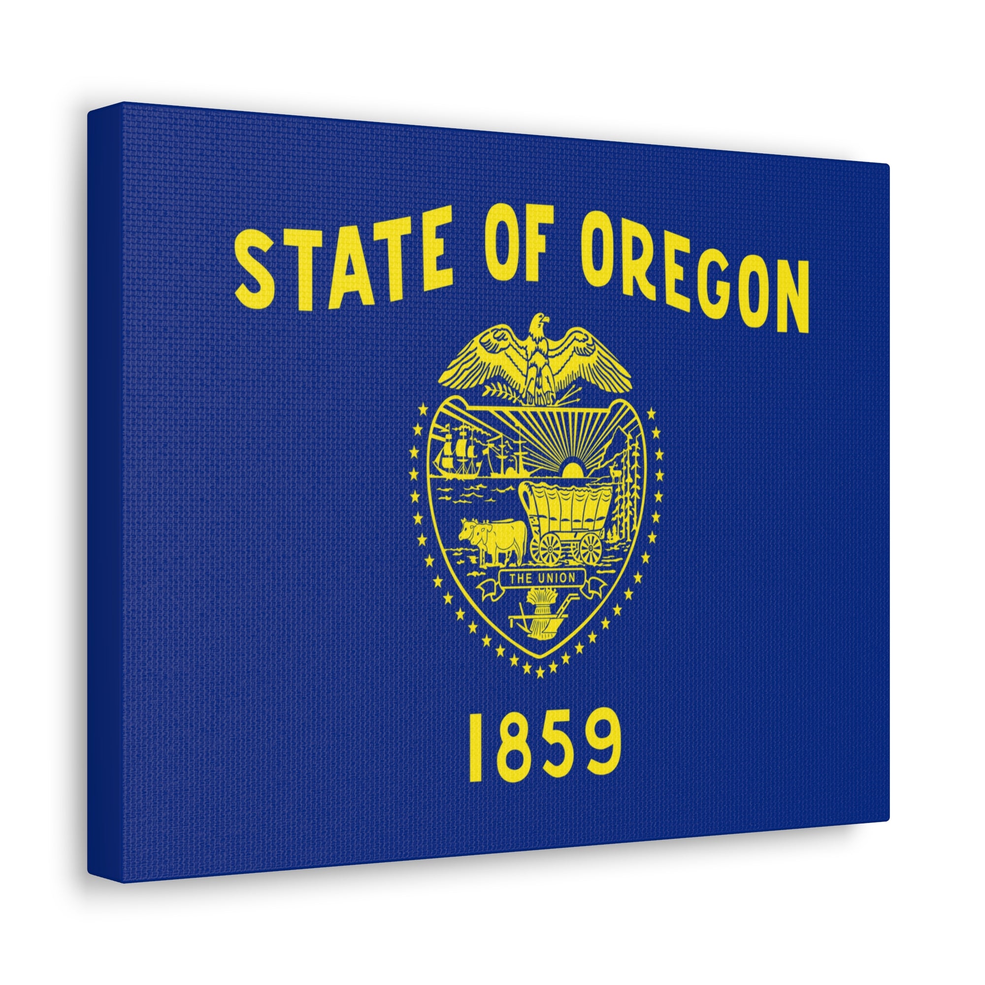 Oregon Stage Flag Canvas Vibrant Wall Art Unframed Home Decor-Express Your Love Gifts
