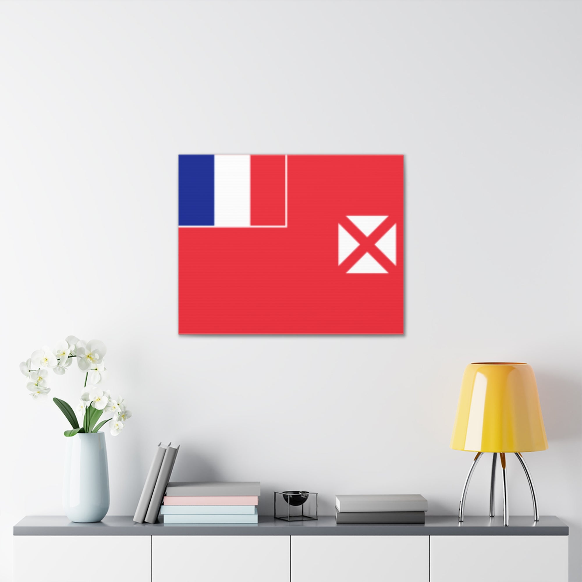 Wallis and Futuna Country Flag Canvas Vibrant Wall Art Unframed Home Decor-Express Your Love Gifts