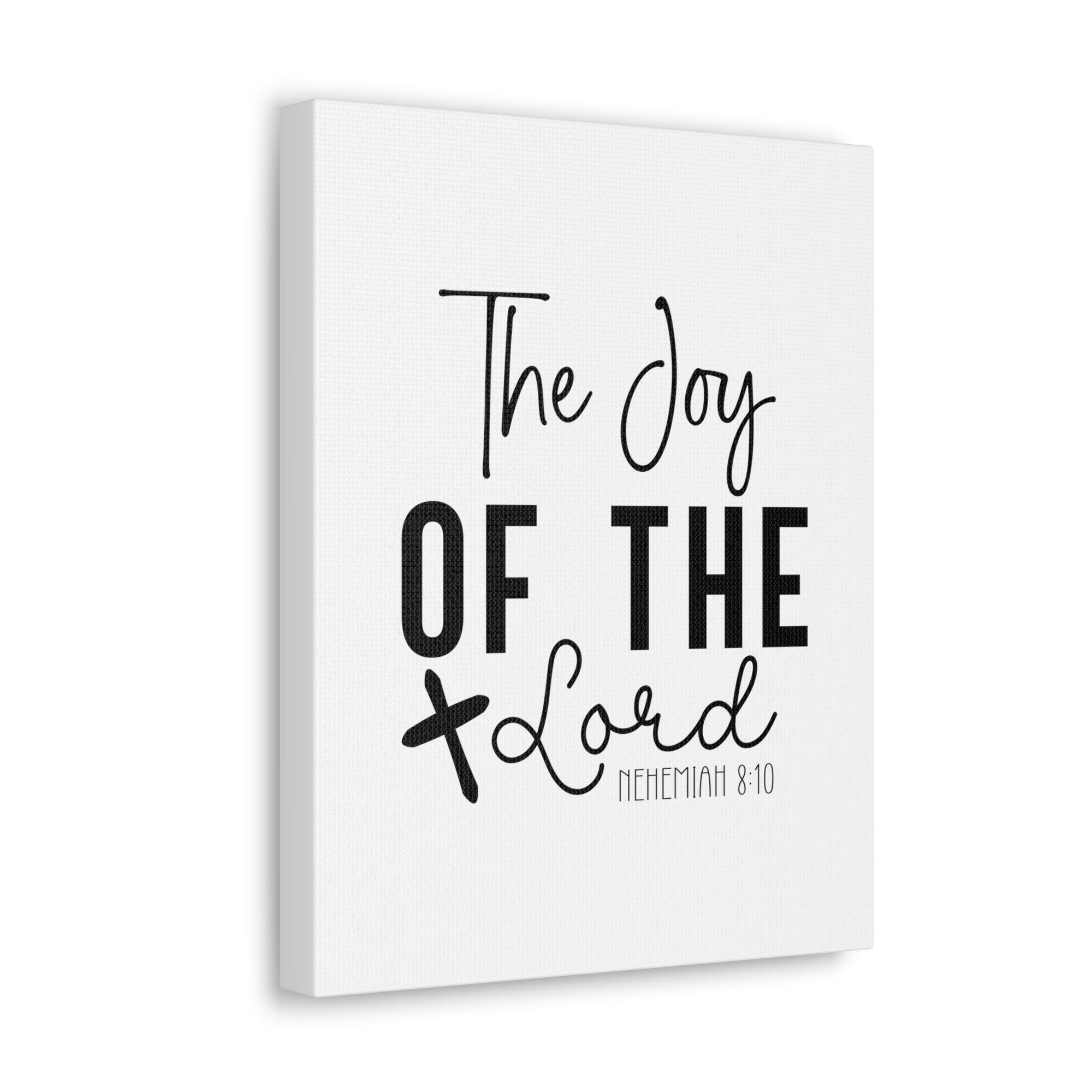Scripture Walls Nehemiah 8:10 The Day of the Lord Bible Verse Canvas Christian Wall Art Ready to Hang Unframed-Express Your Love Gifts