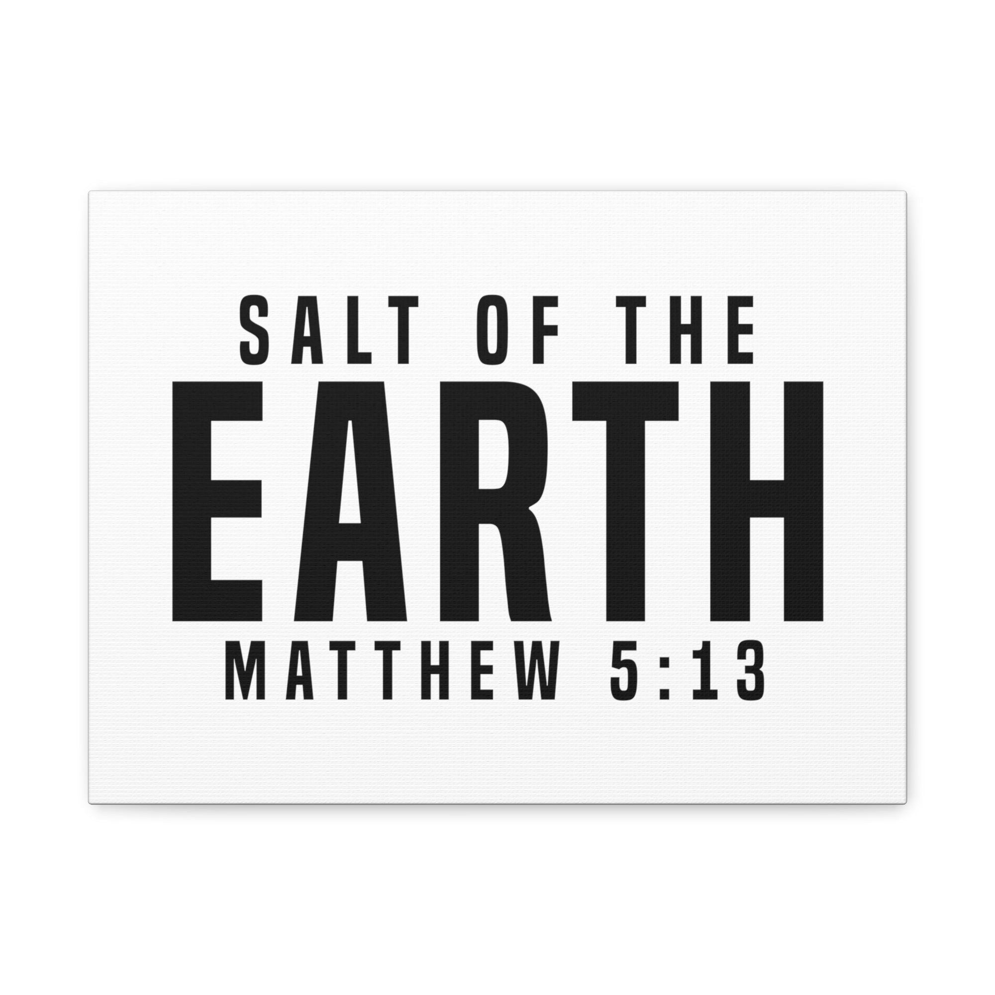 Scripture Walls Matthew 5:13 Salt of the Earth Bible Verse Canvas Christian Wall Art Ready to Hang Unframed-Express Your Love Gifts