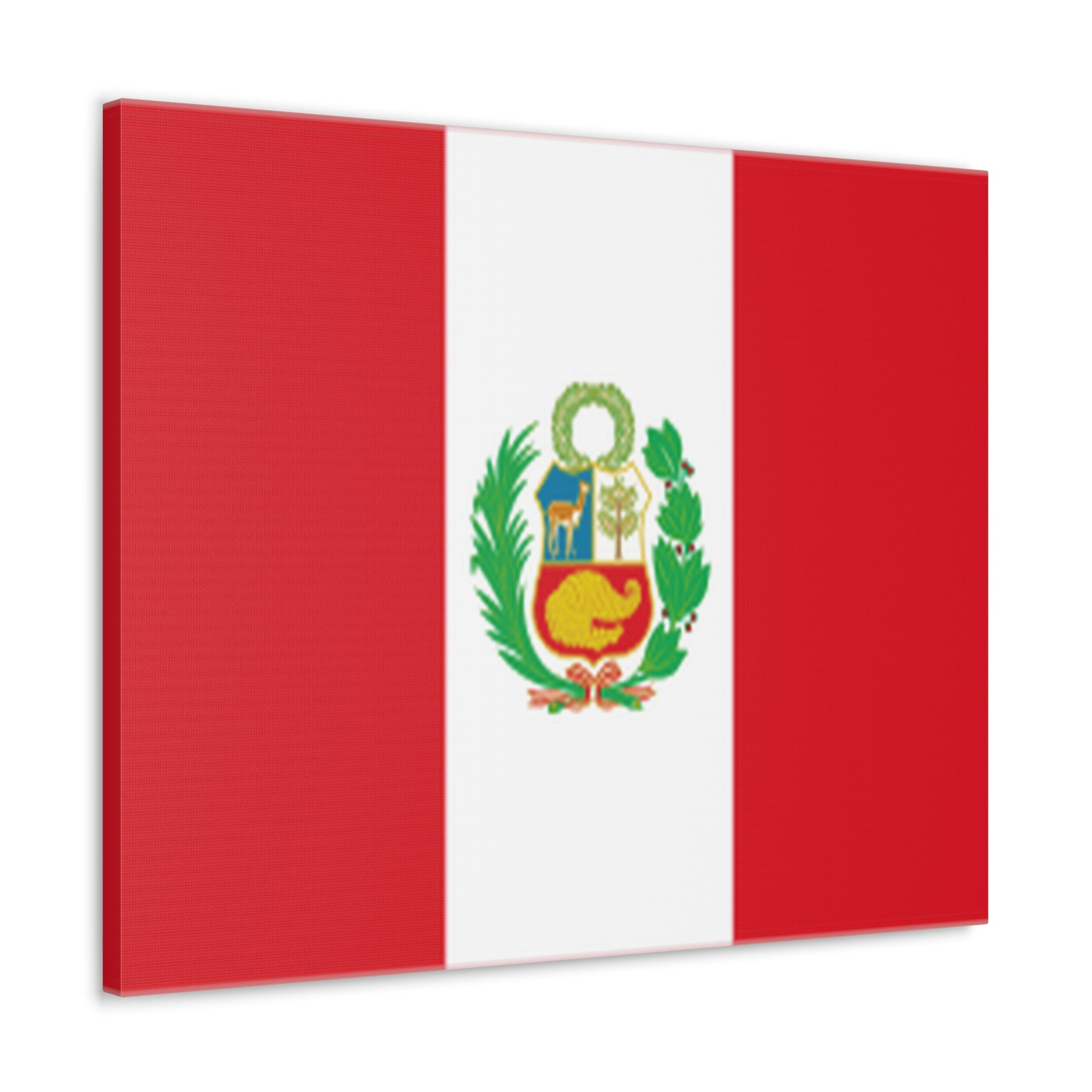 Peru Country Flag Canvas Vibrant Wall Art Unframed Home Decor-Express Your Love Gifts