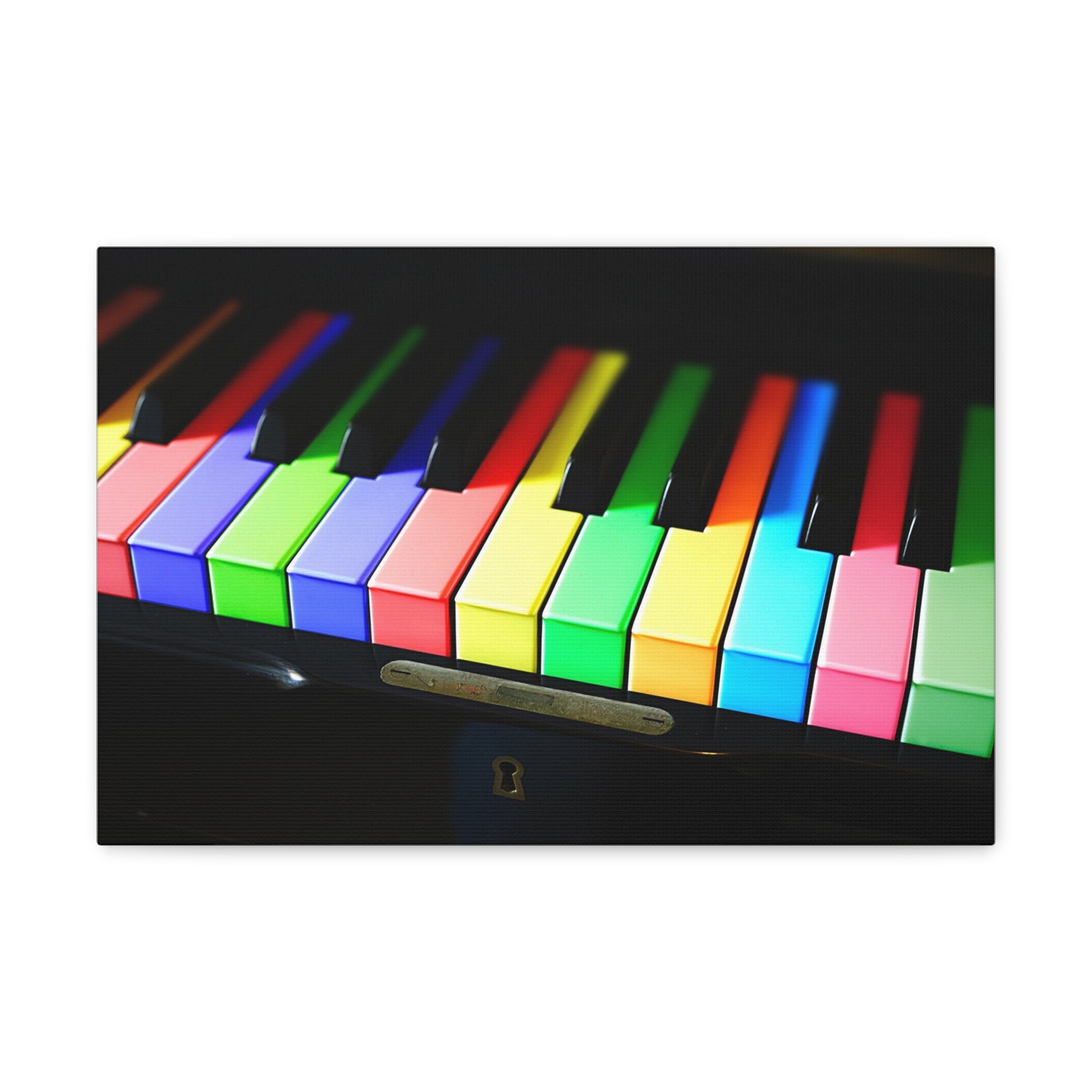 Piano Keys Painted in Color Music LoverPiano Keys Painted in Color Music Lover  