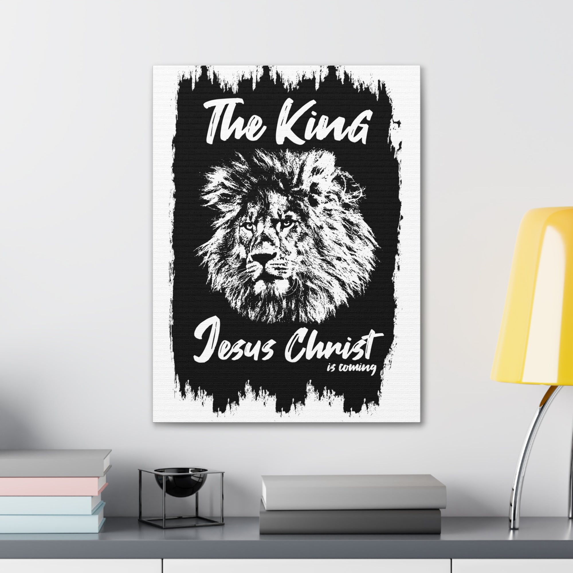 Scripture Walls King Jesus is Coming Bible Verse Canvas Christian Wall Art Ready to Hang Unframed-Express Your Love Gifts