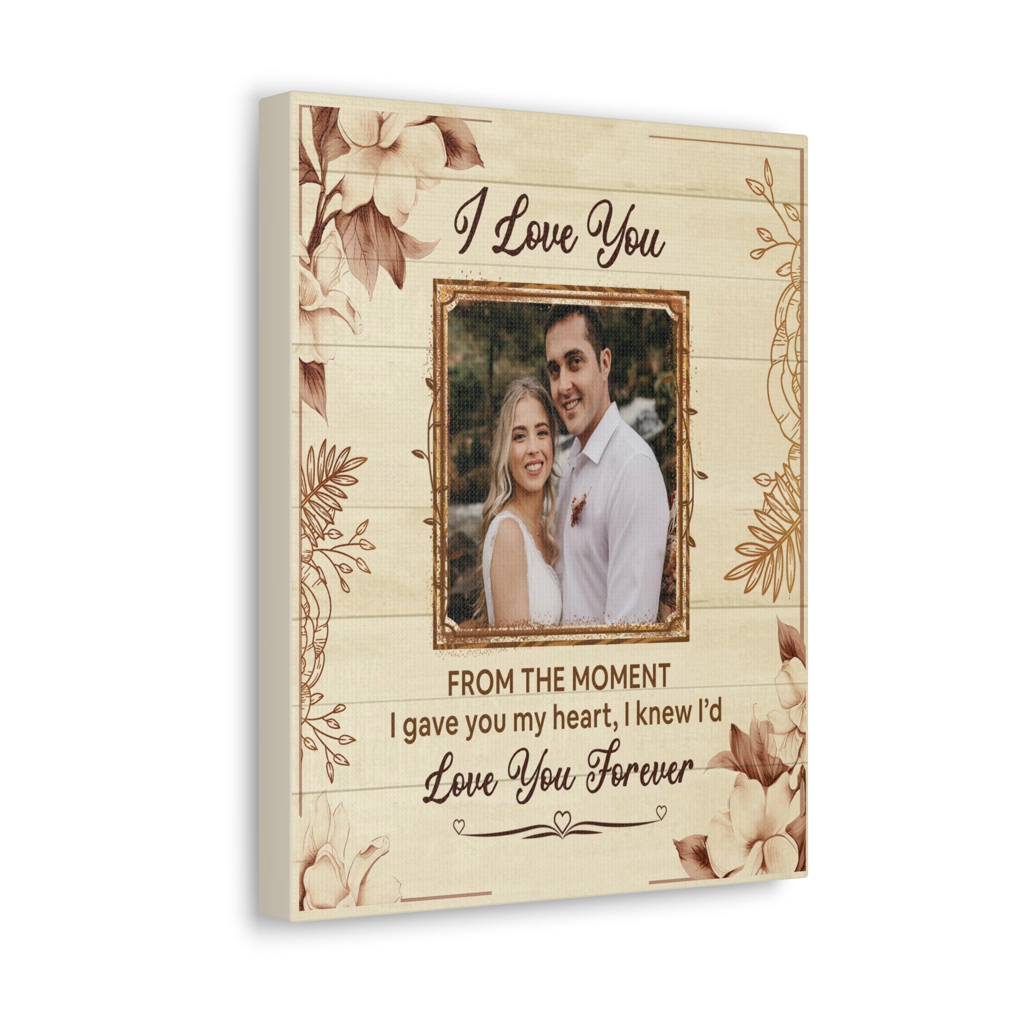 Personalized To My Wife I Love You Forever Custom Photo Canvas Wall Art – Personalized Romantic Gift-Express Your Love Gifts