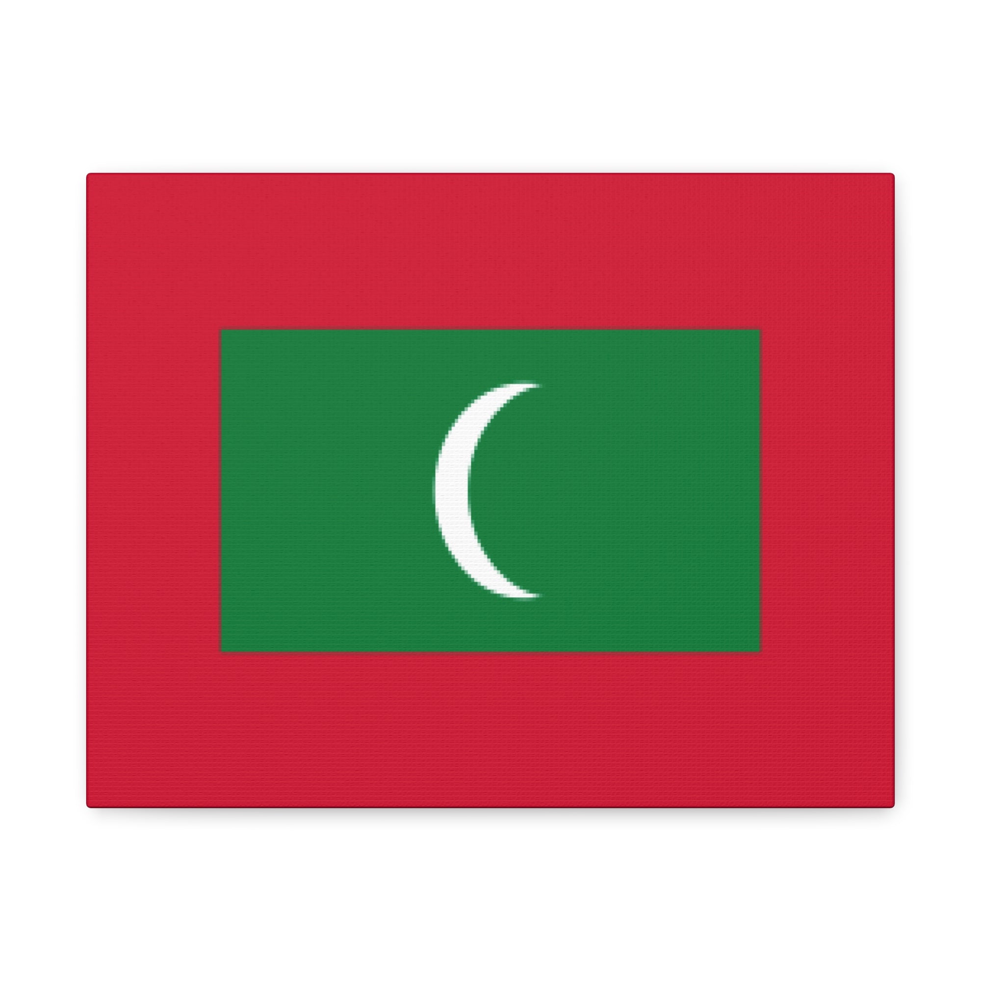 Maldives Country Flag Canvas Vibrant Wall Art Unframed Home Decor-Express Your Love Gifts