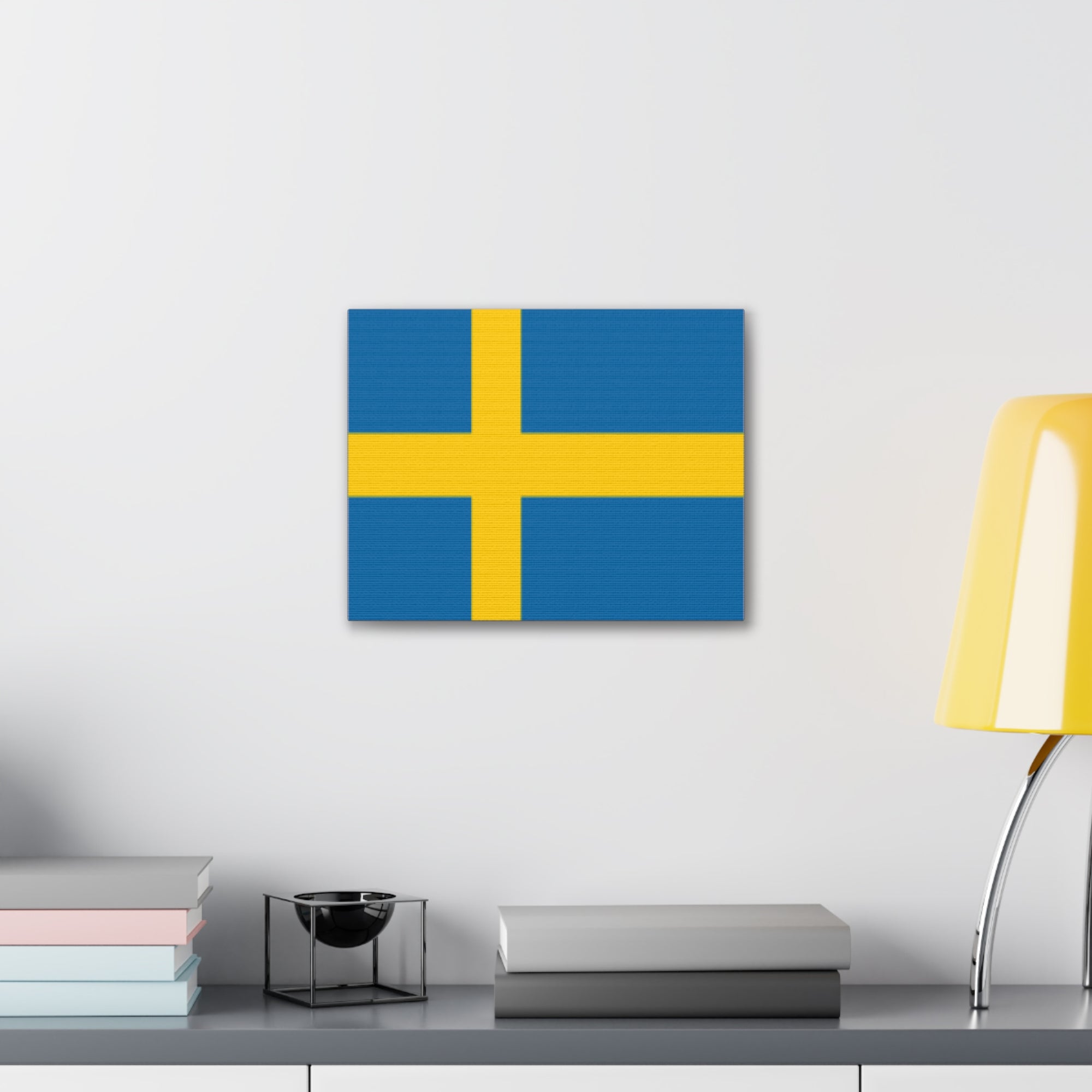 Sweden Country Flag Canvas Vibrant Wall Art Unframed Home Decor-Express Your Love Gifts