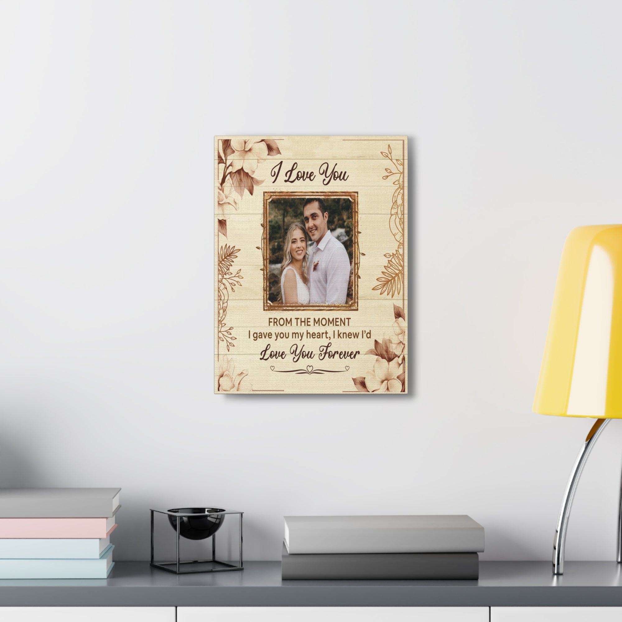 Personalized To My Wife I Love You Forever Custom Photo Canvas Wall Art – Personalized Romantic Gift-Express Your Love Gifts