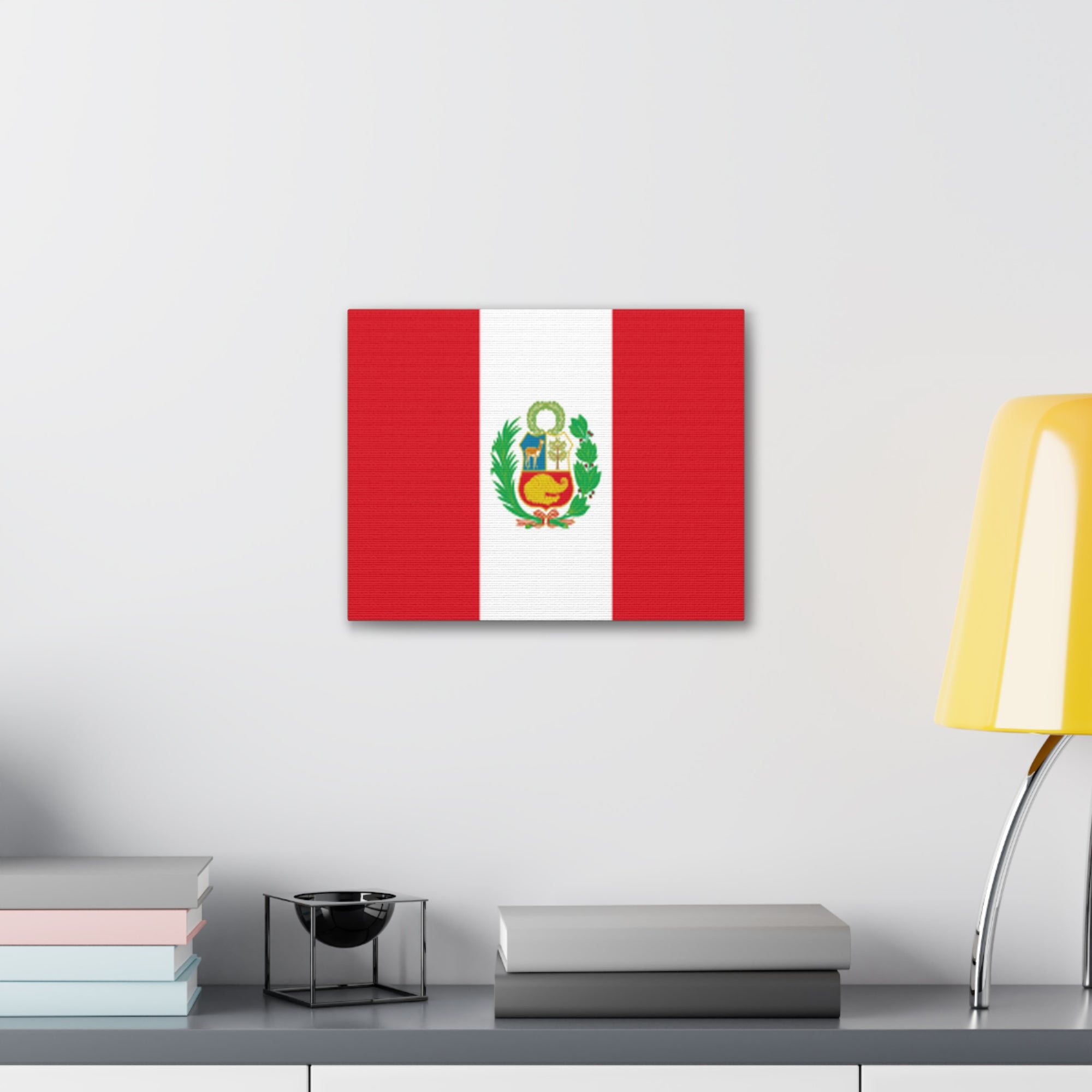 Peru Country Flag Canvas Vibrant Wall Art Unframed Home Decor-Express Your Love Gifts