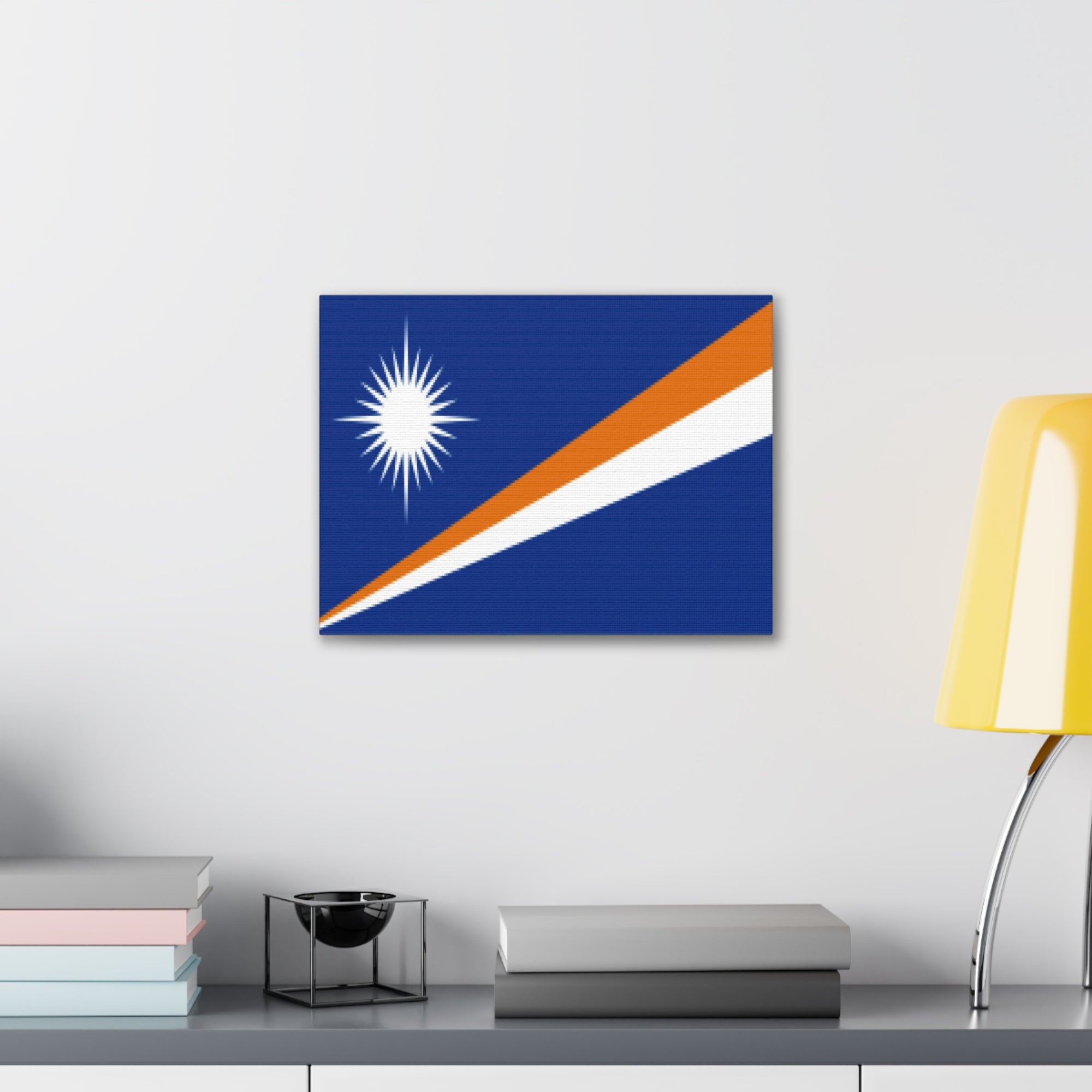 Marshall Islands Country Flag Canvas Vibrant Wall Art Unframed Home Decor-Express Your Love Gifts