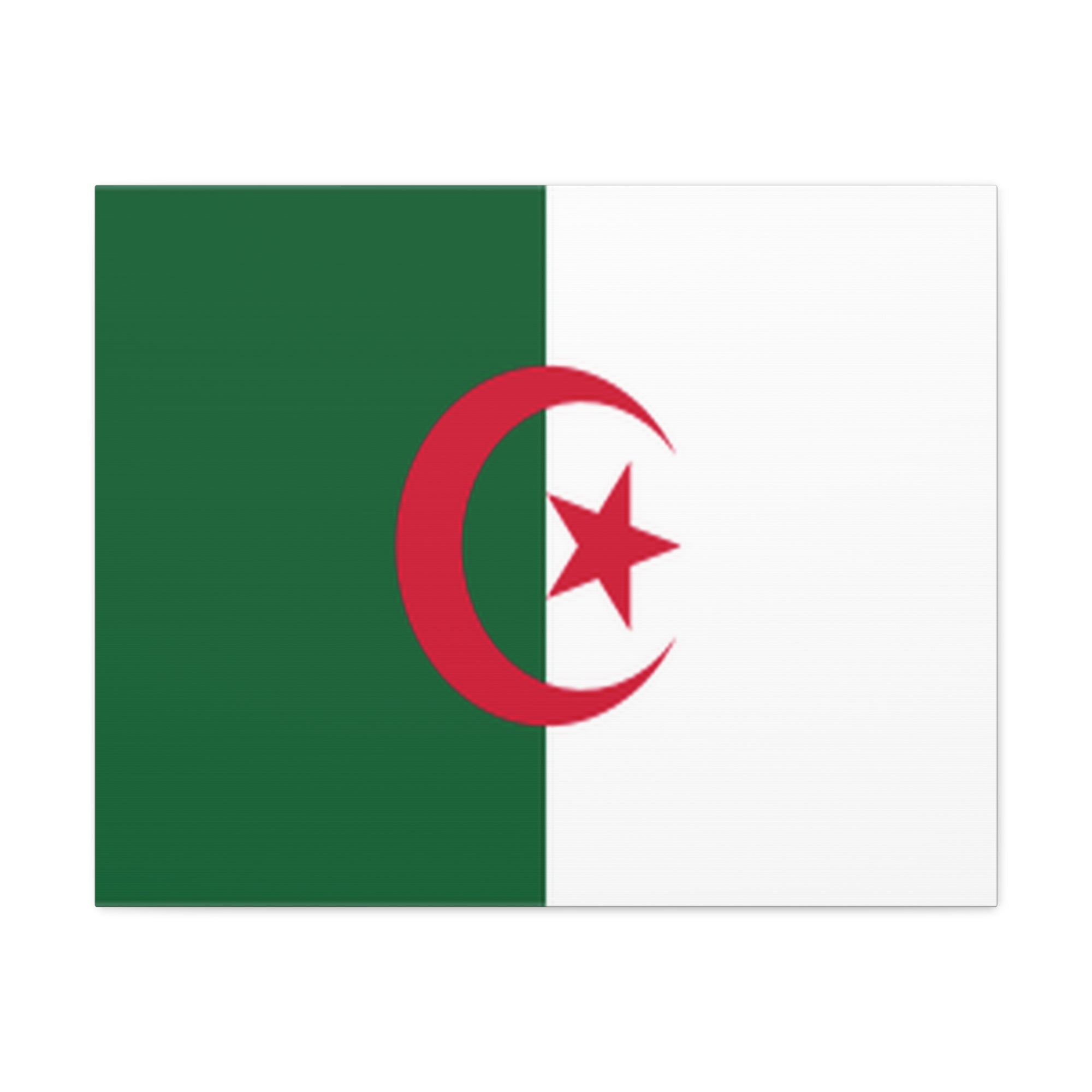 Algeria Country Flag Canvas Vibrant Wall Art Unframed Home Decor-Express Your Love Gifts