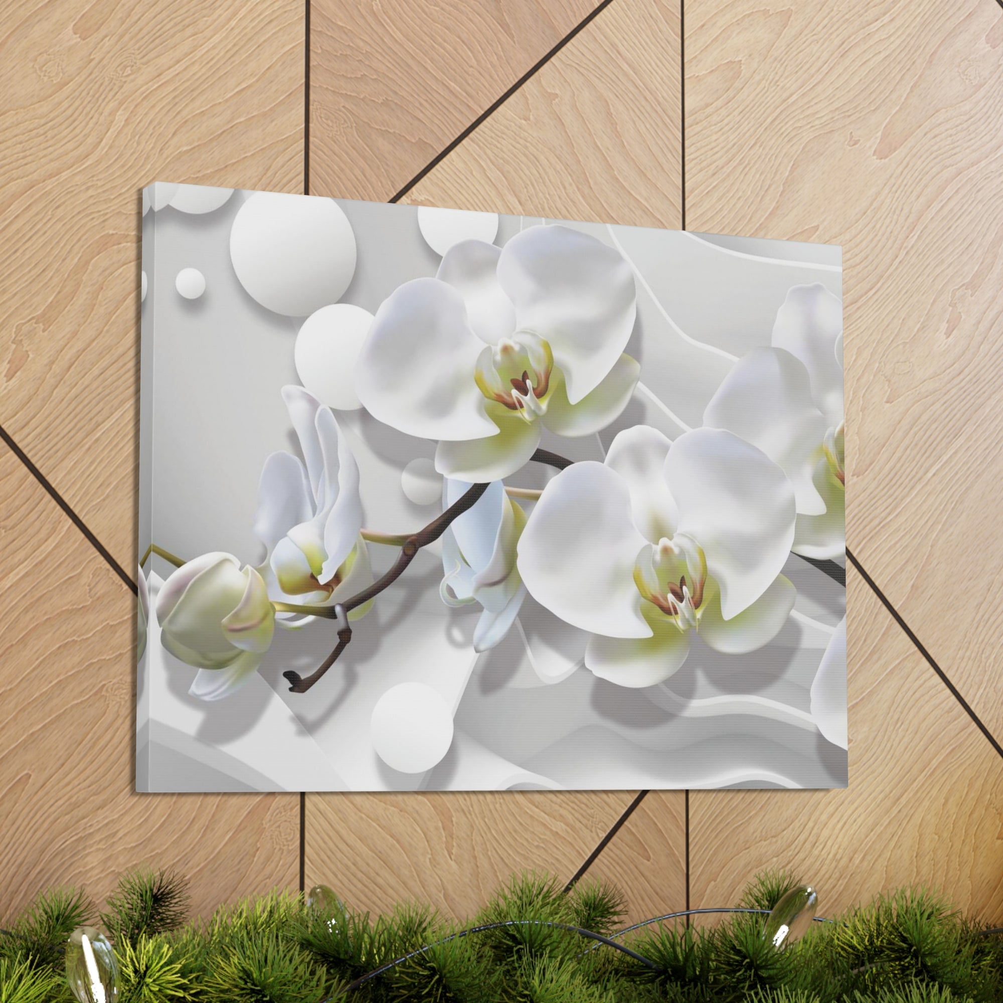 Bouquet of Orchids Flower Canvas Wall Art for Home Decor Ready-to-Hang-Express Your Love Gifts