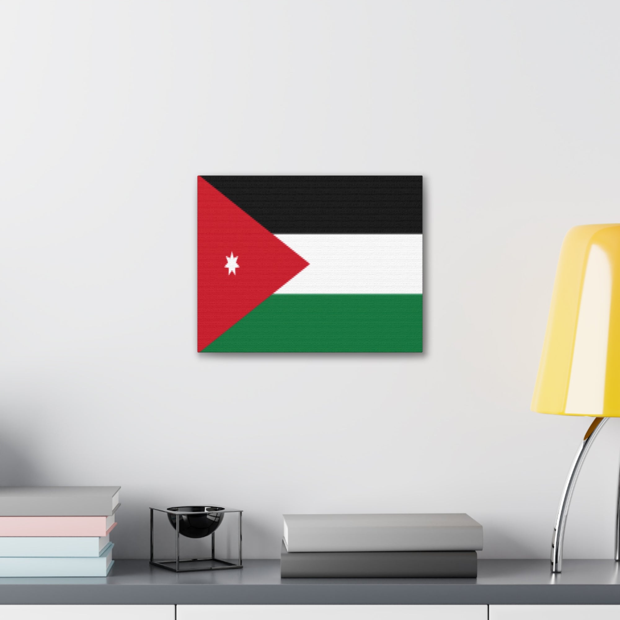 Jordan Country Flag Canvas Vibrant Wall Art Unframed Home Decor-Express Your Love Gifts