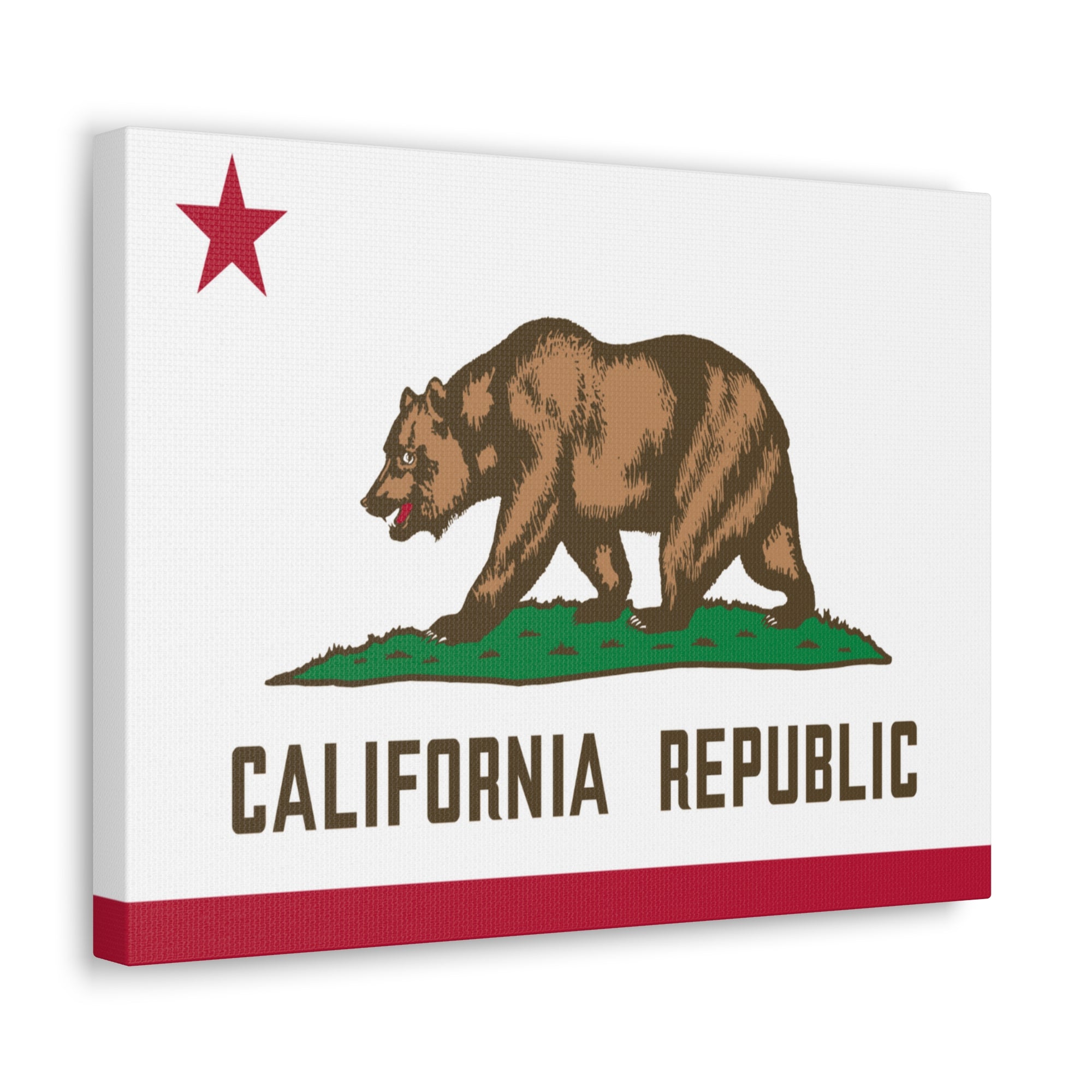 California State Flag Canvas Vibrant Wall Art Unframed Home Decor-Express Your Love Gifts