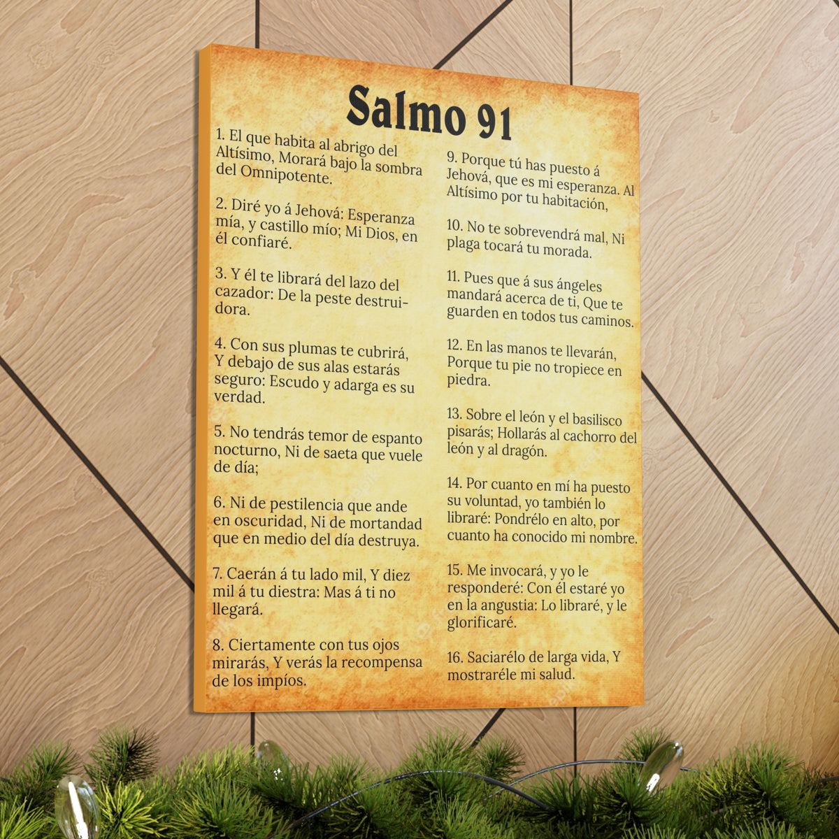 Salmo 91, Spanish Bible Verse Framed Art Print for Sale by