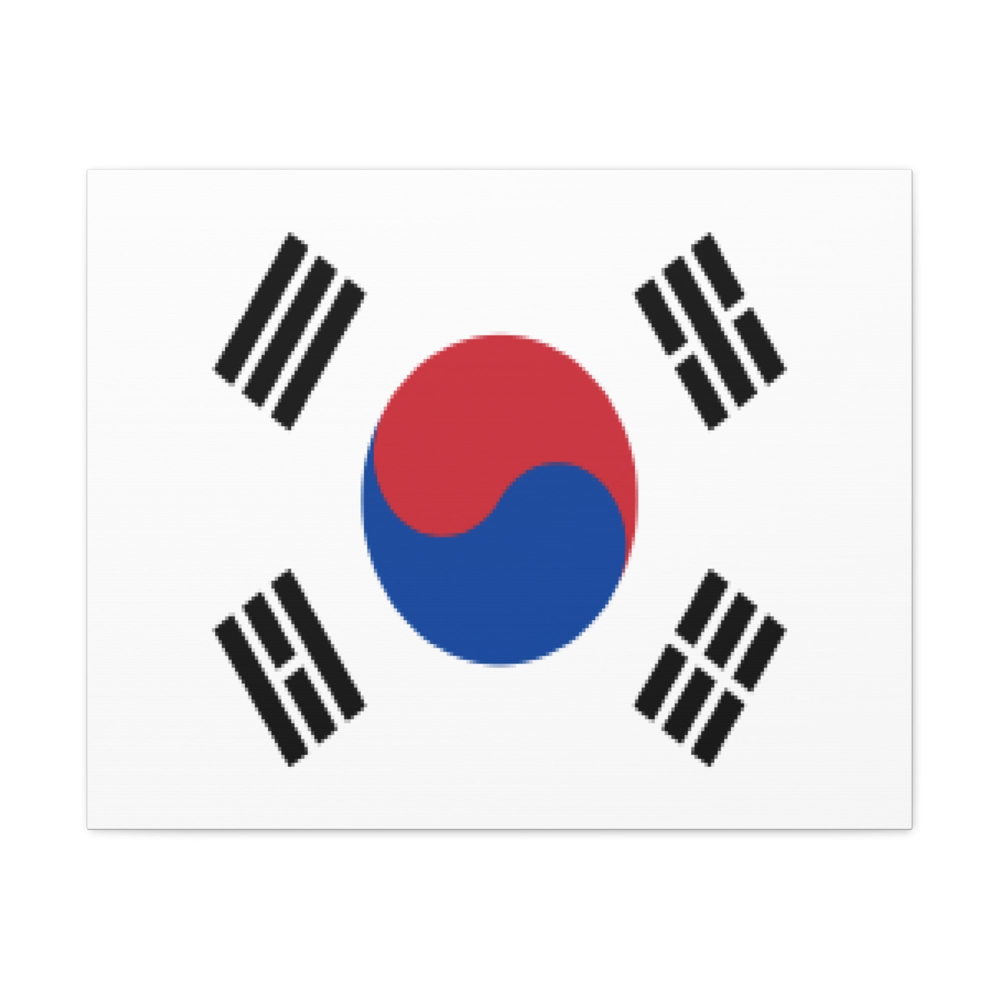 South Korea Country Flag Canvas Vibrant Wall Art Unframed Home Decor-Express Your Love Gifts