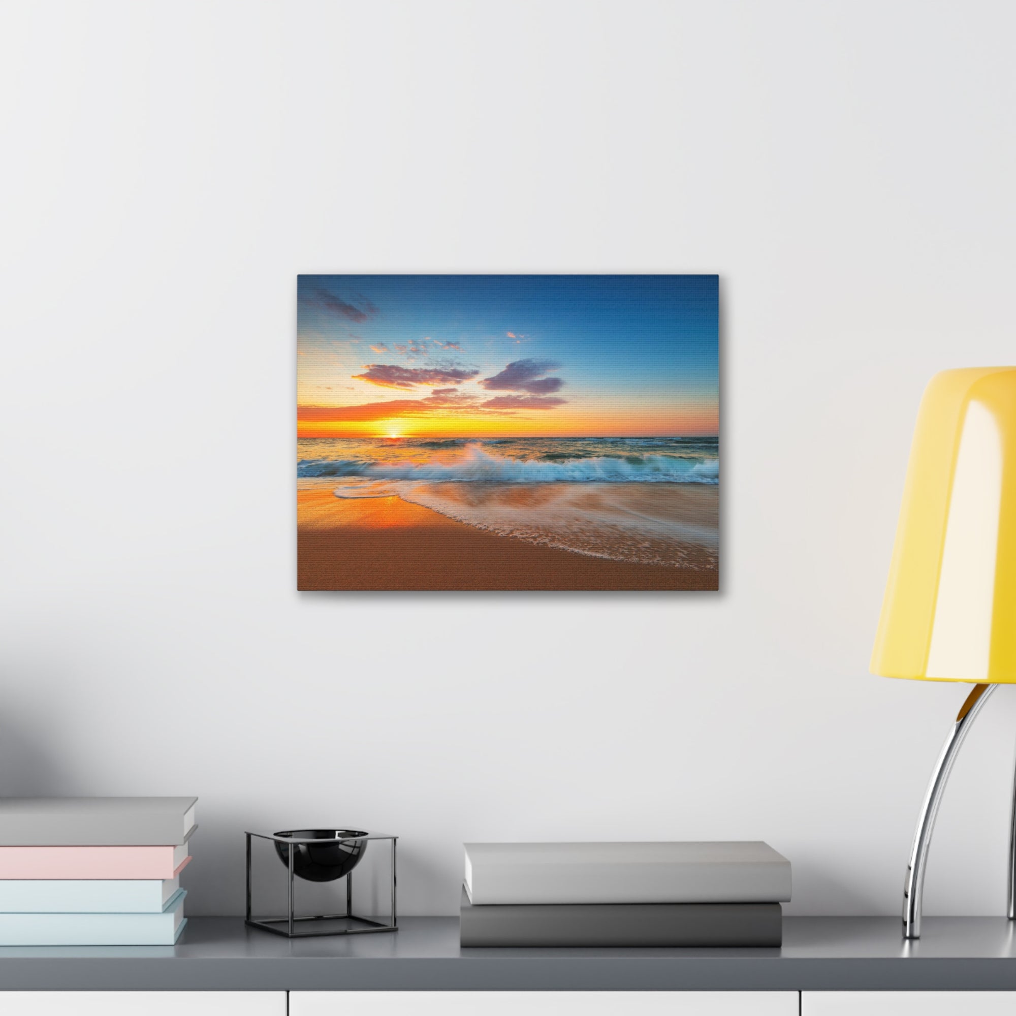 Beautiful Cloudscape Over The Sea Ocean Canvas Wall Art for Home Decor Ready-to-Hang-Express Your Love Gifts