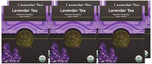 Buddha Teas Lavender Tea, 18 Count (Pack of 6), Organic, Bleach-Free Bags-Express Your Love Gifts