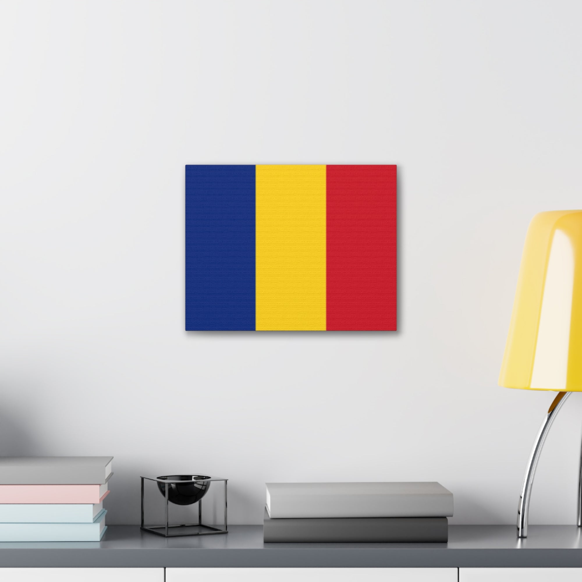 Romania Country Flag Canvas Vibrant Wall Art Unframed Home Decor-Express Your Love Gifts