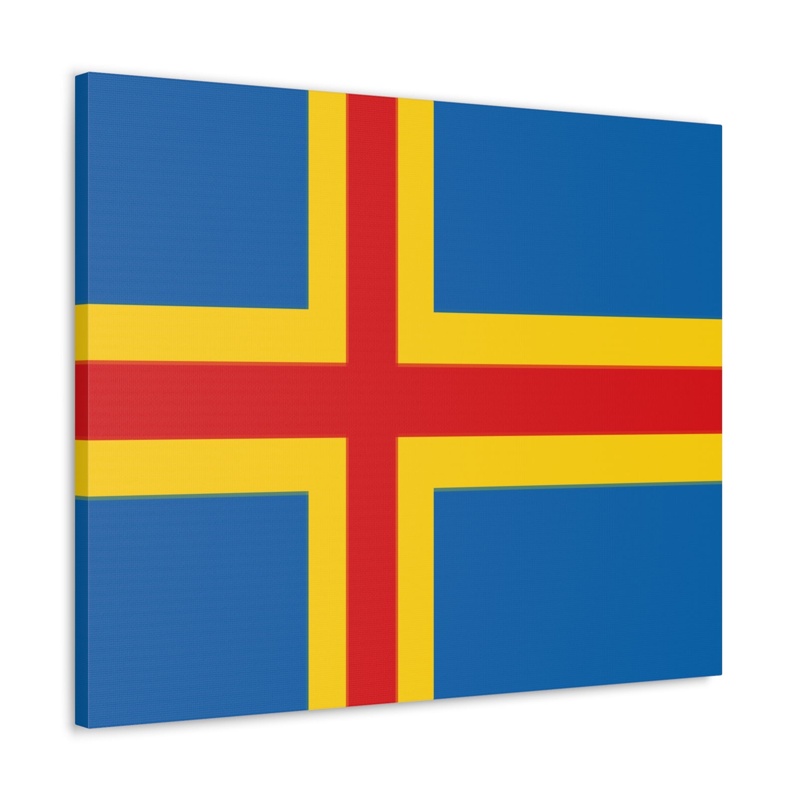 Aland Islands Country Flag Canvas Vibrant Wall Art Unframed Home Decor-Express Your Love Gifts