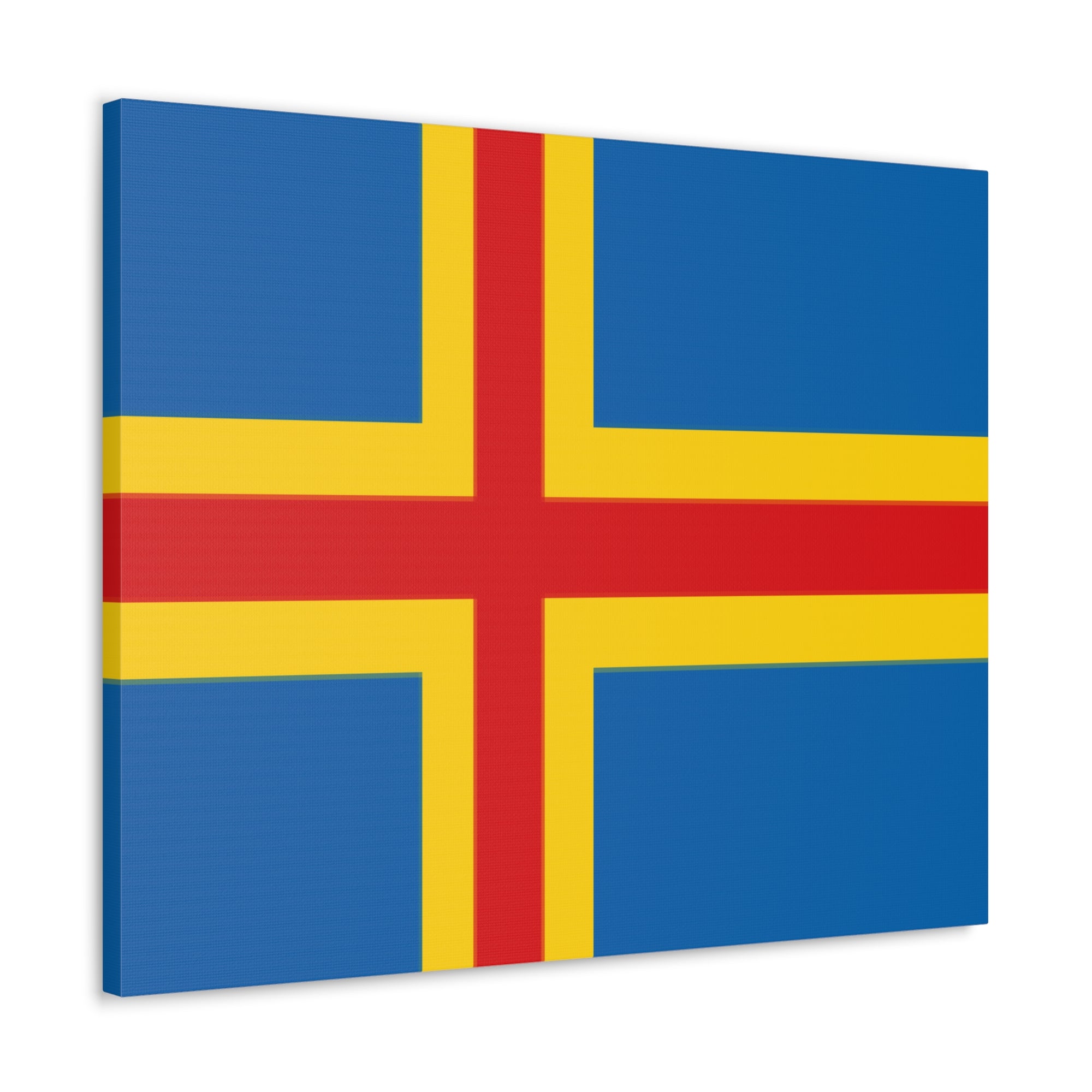 Aland Islands Country Flag Canvas Vibrant Wall Art Unframed Home Decor-Express Your Love Gifts