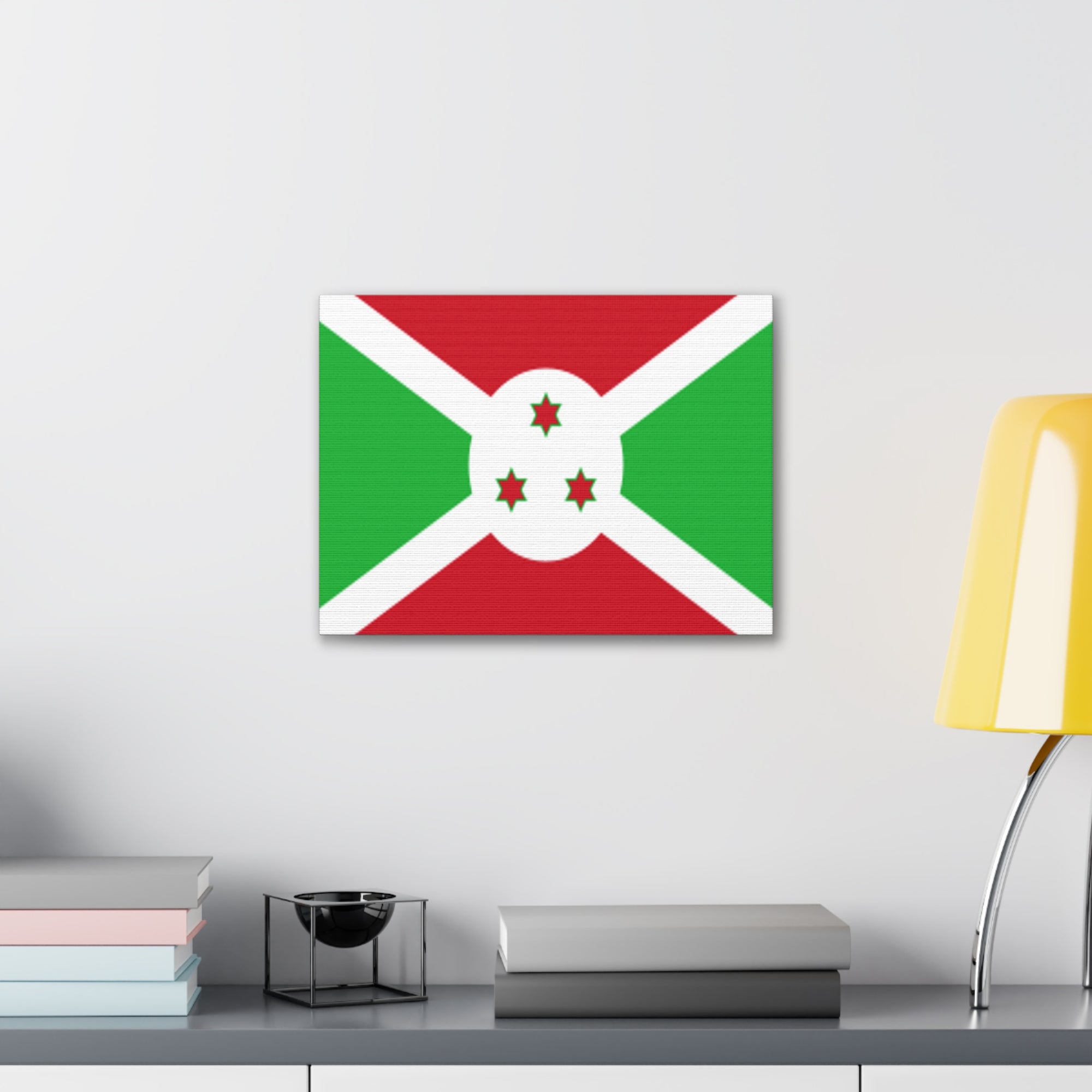 Burundi Country Flag Canvas Vibrant Wall Art Unframed Home Decor-Express Your Love Gifts