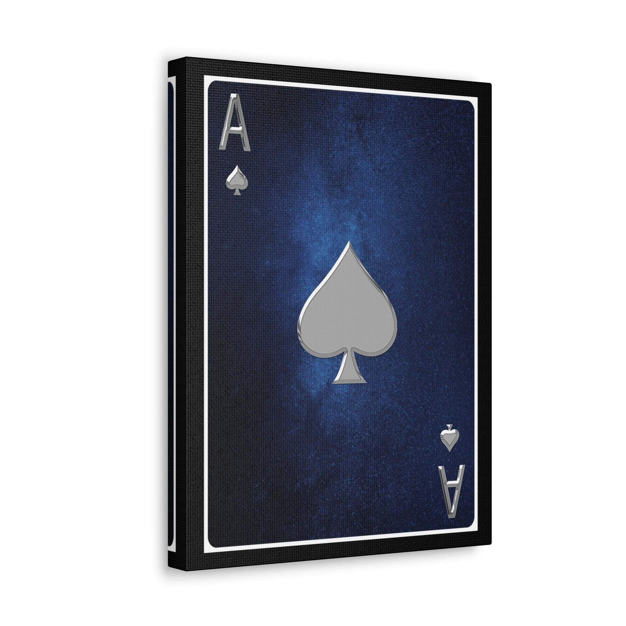 Ace Of Spades Space Background Playing Card Canvas Wall Art for Home Decor Ready-to-Hang-Express Your Love Gifts