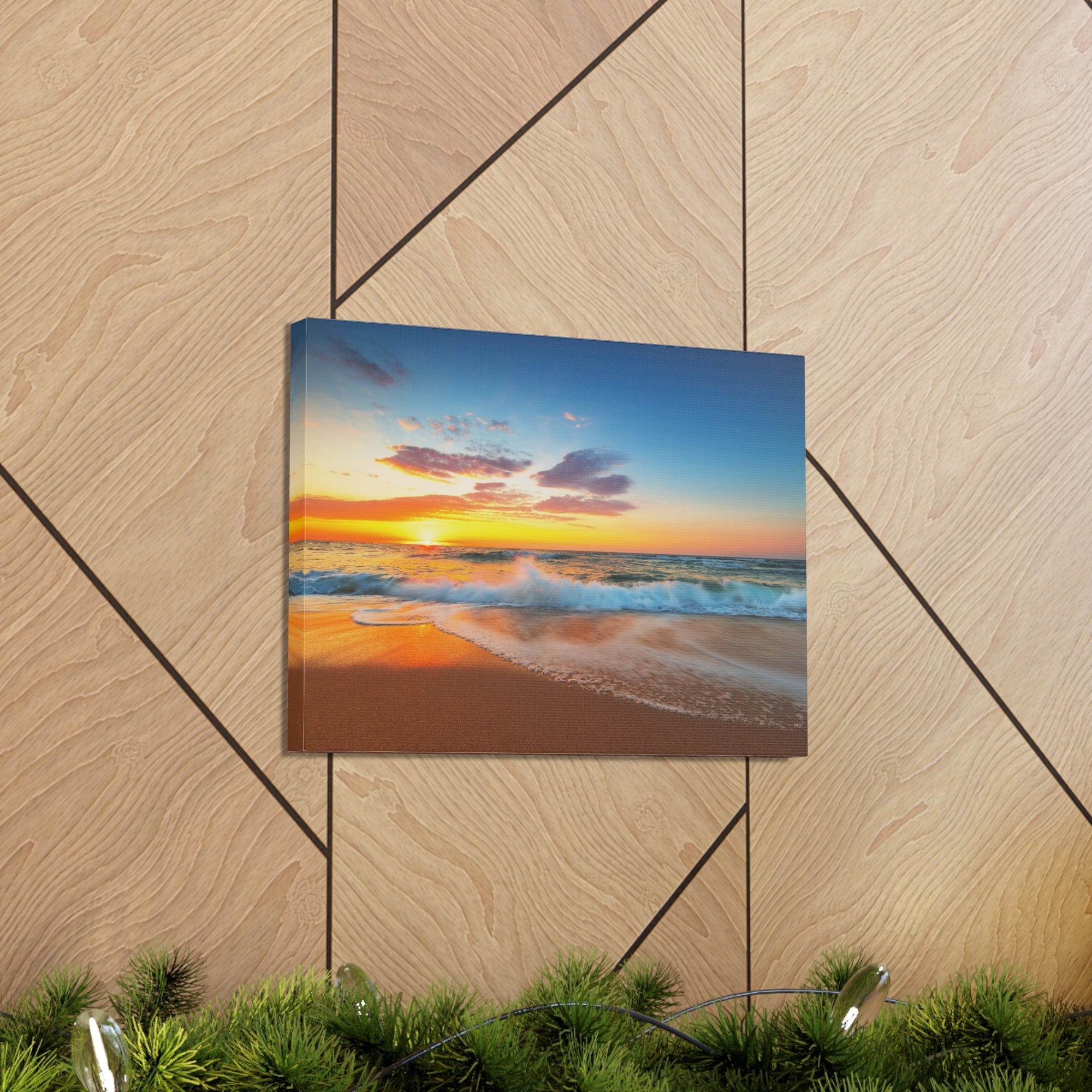 Beautiful Cloudscape Over The Sea Ocean Canvas Wall Art for Home Decor Ready-to-Hang-Express Your Love Gifts