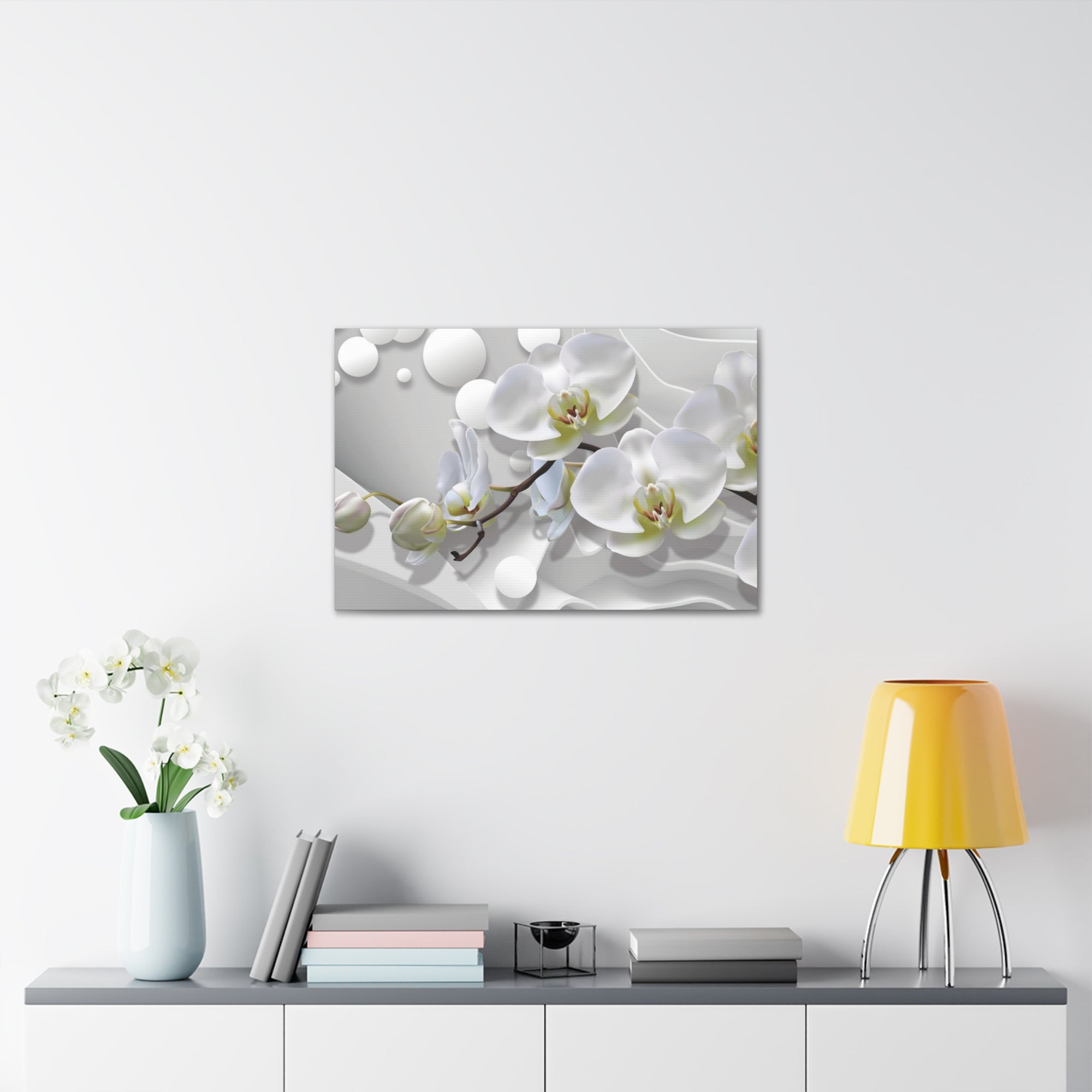 Bouquet of Orchids Flower Canvas Wall Art for Home Decor Ready-to-Hang-Express Your Love Gifts