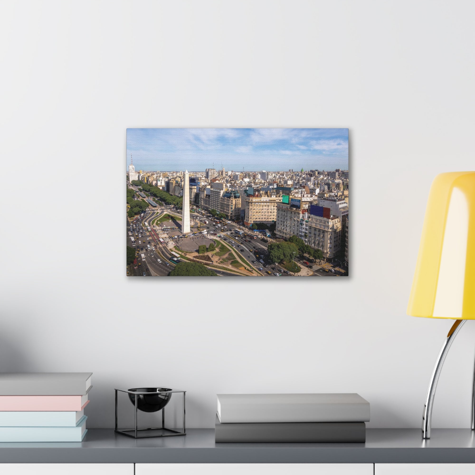 Buenos Aires Daytime Skyline Canvas Artwork High-Quality Breathtaking Stunning Cityscape for Home Decor Ready to Hang-Express Your Love Gifts