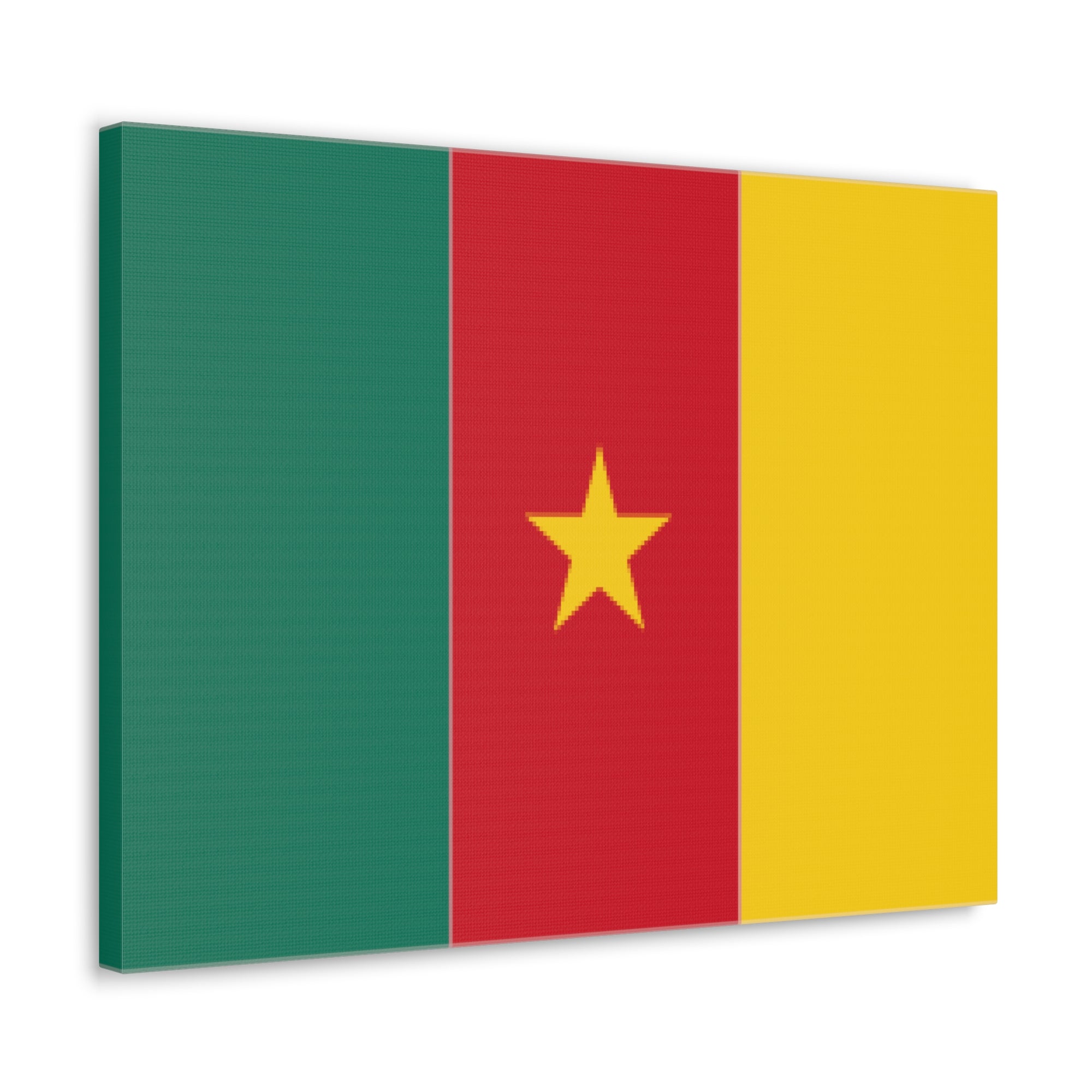 Cameroon Country Flag Canvas Vibrant Wall Art Unframed Home Decor-Express Your Love Gifts