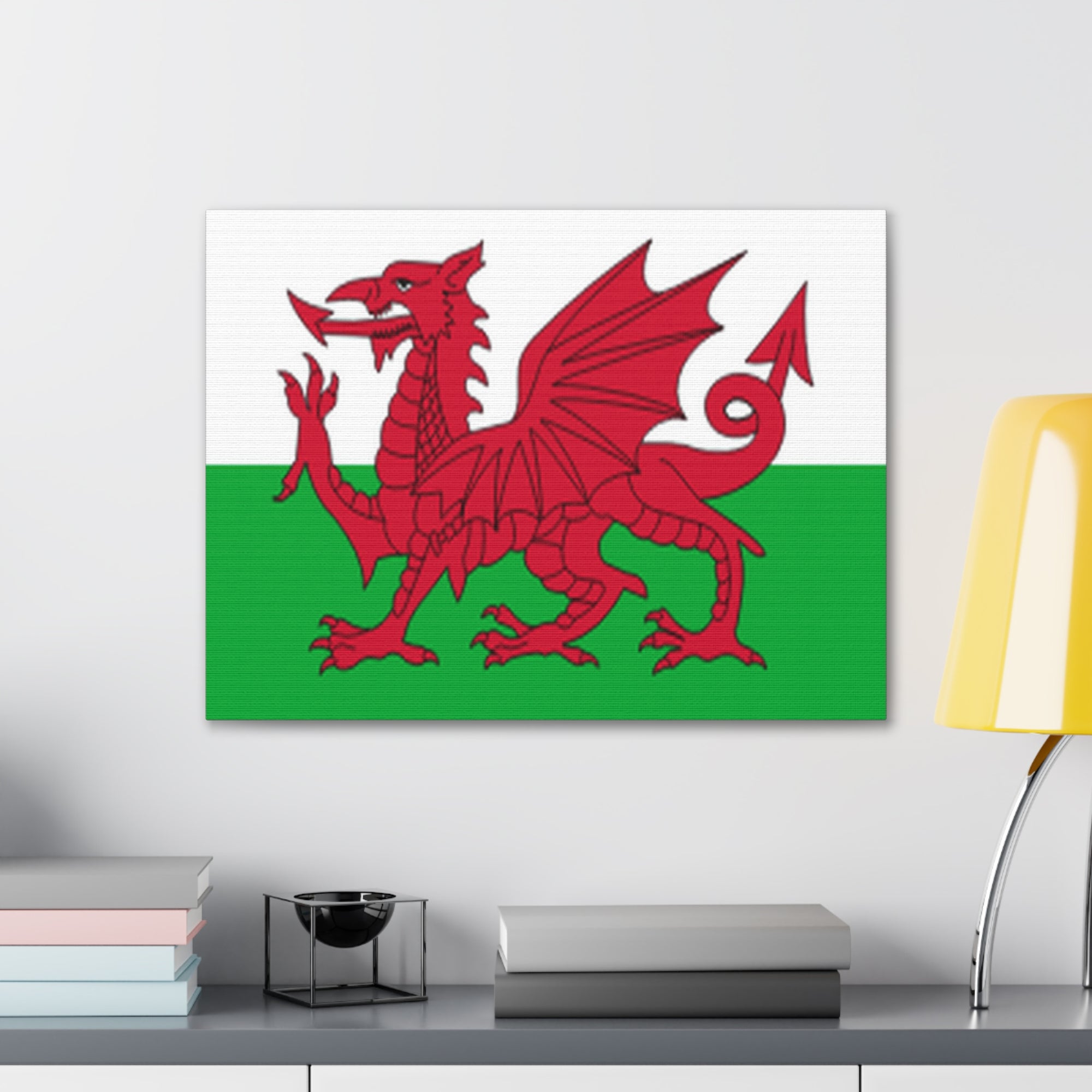 Wales Country Flag Canvas Vibrant Wall Art Unframed Home Decor-Express Your Love Gifts