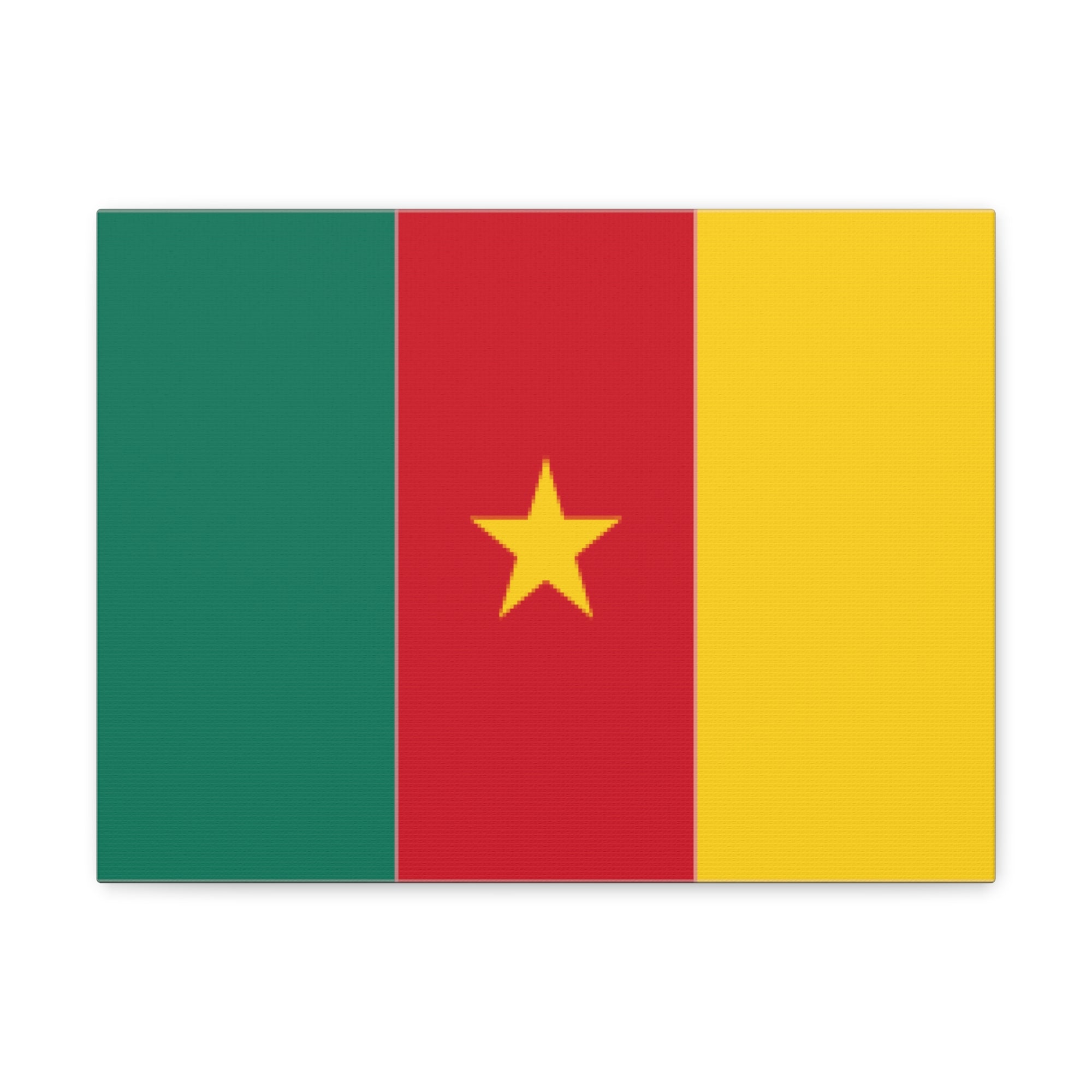 Cameroon Country Flag Canvas Vibrant Wall Art Unframed Home Decor-Express Your Love Gifts