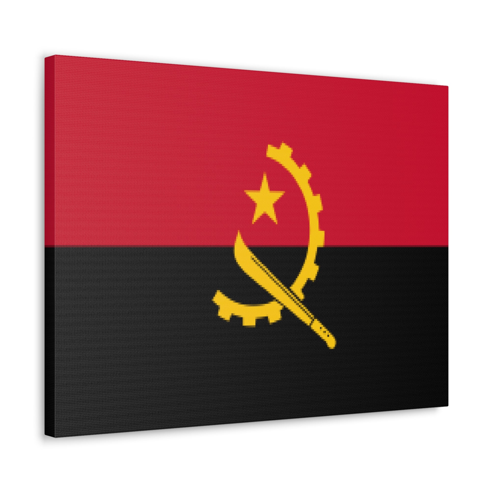 Angola Country Flag Canvas Vibrant Wall Art Unframed Home Decor-Express Your Love Gifts