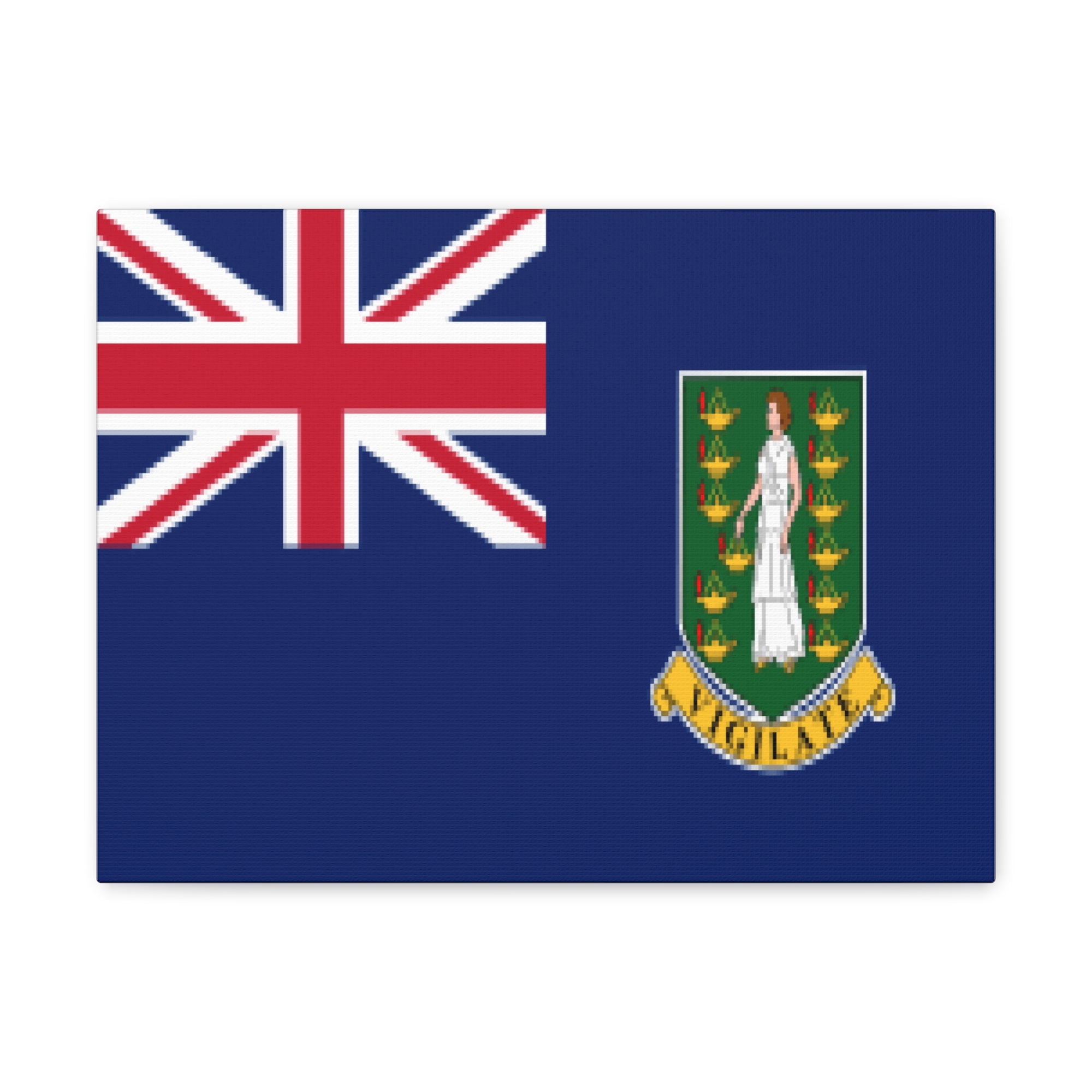 British Virgin Islands Country Flag Canvas Vibrant Wall Art Unframed Home Decor-Express Your Love Gifts