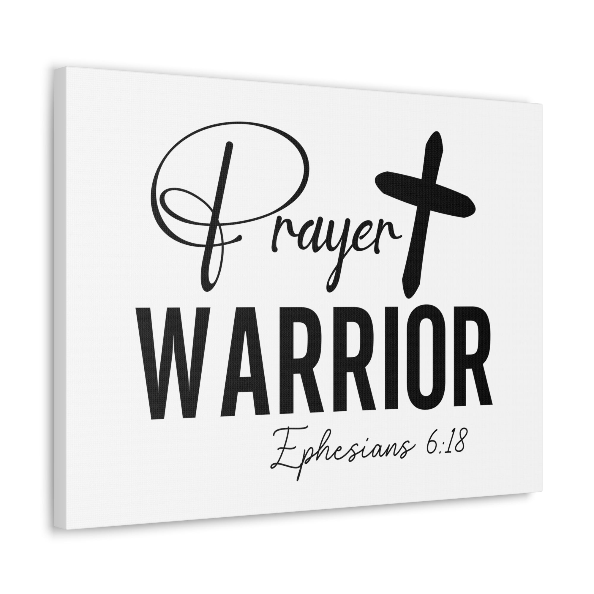 Scripture Walls Ephesians 6:18 Prayer Warrior Bible Verse Canvas Christian Wall Art Ready to Hang Unframed-Express Your Love Gifts