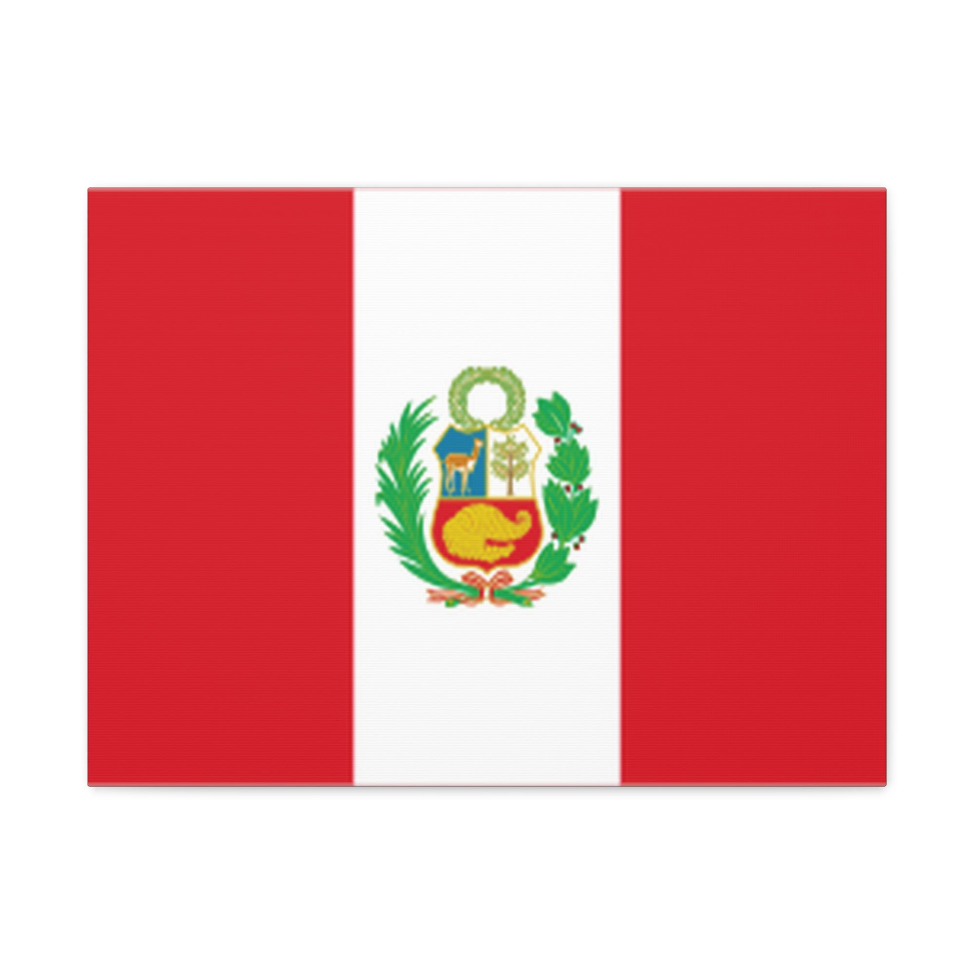 Peru Country Flag Canvas Vibrant Wall Art Unframed Home Decor-Express Your Love Gifts